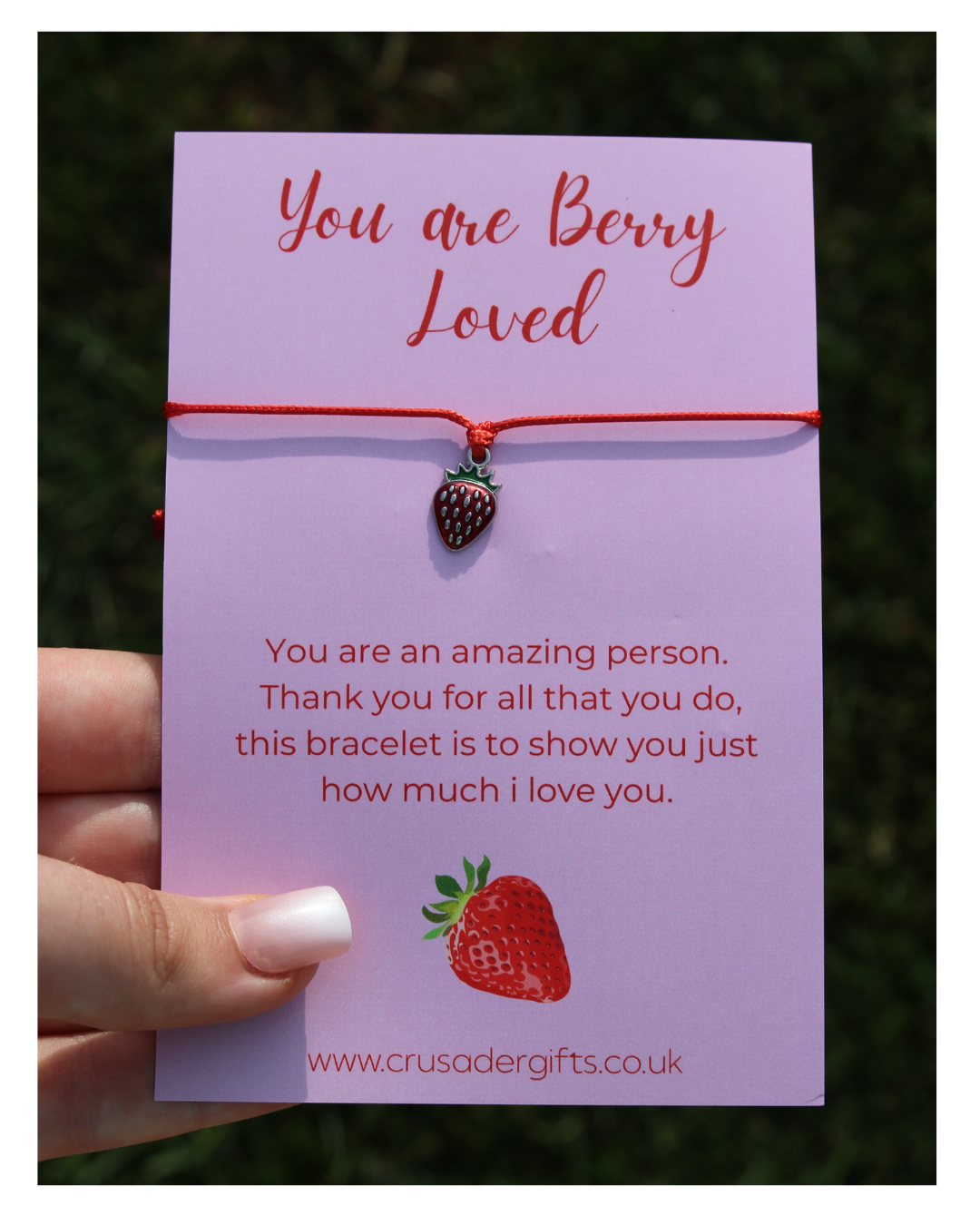 Woodside Home Living - Berry Loved Keepsake Letterbox Bracelet