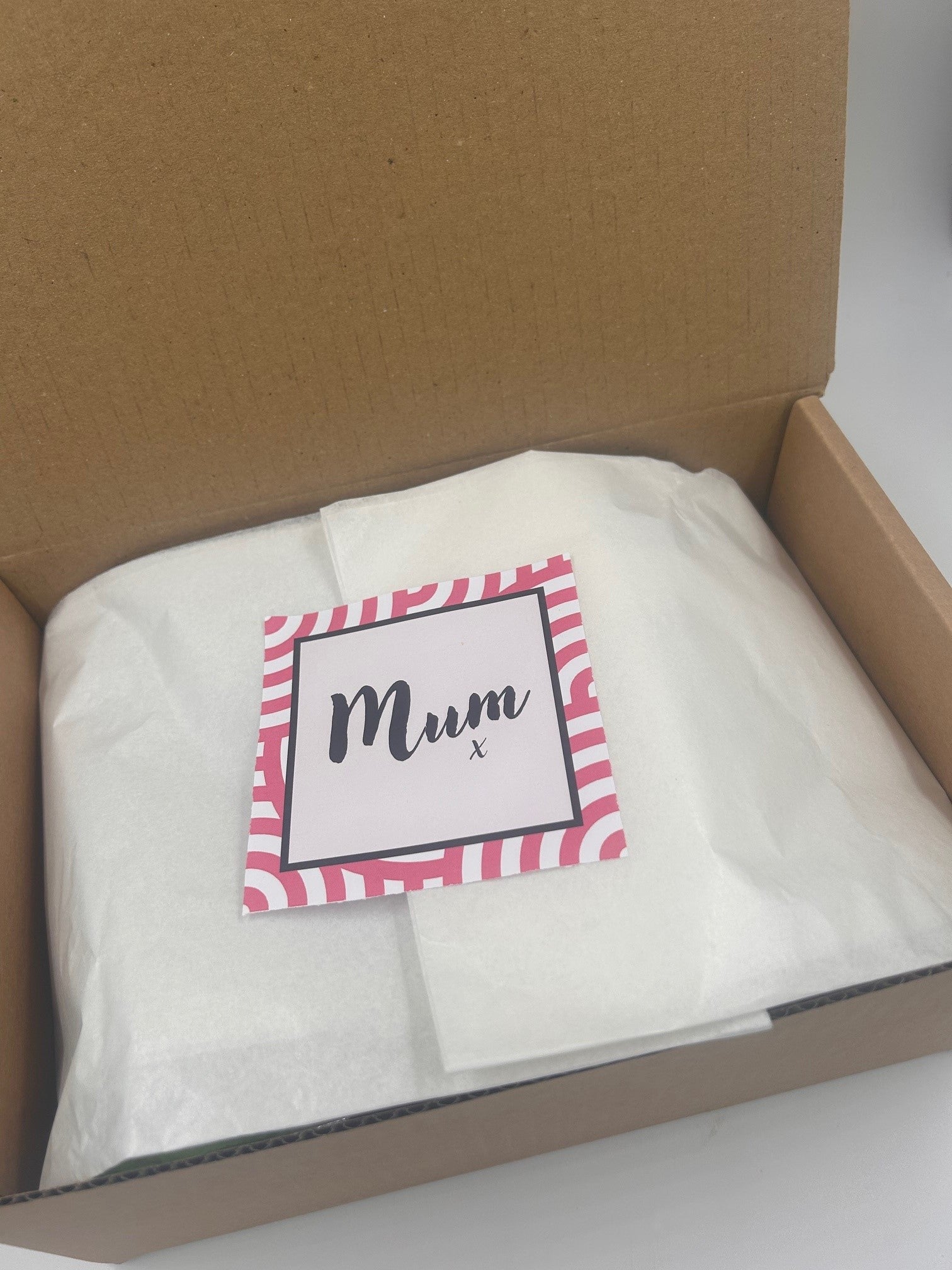 Mum Treat Box Wrapped Image Chocolate Pizza & Album Treat Box