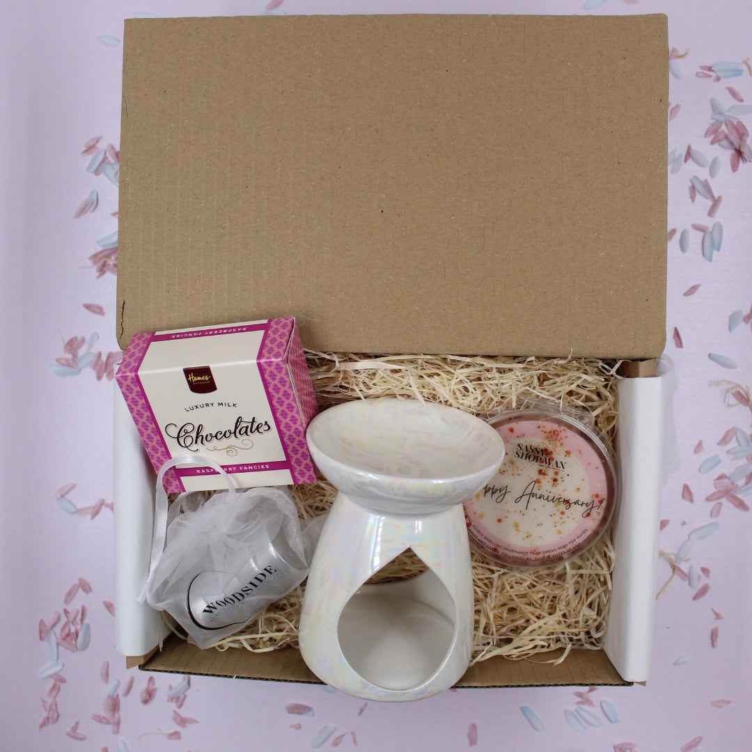 Happy Anniversary Home Fragrance Burner & Melt Gift Set Box
