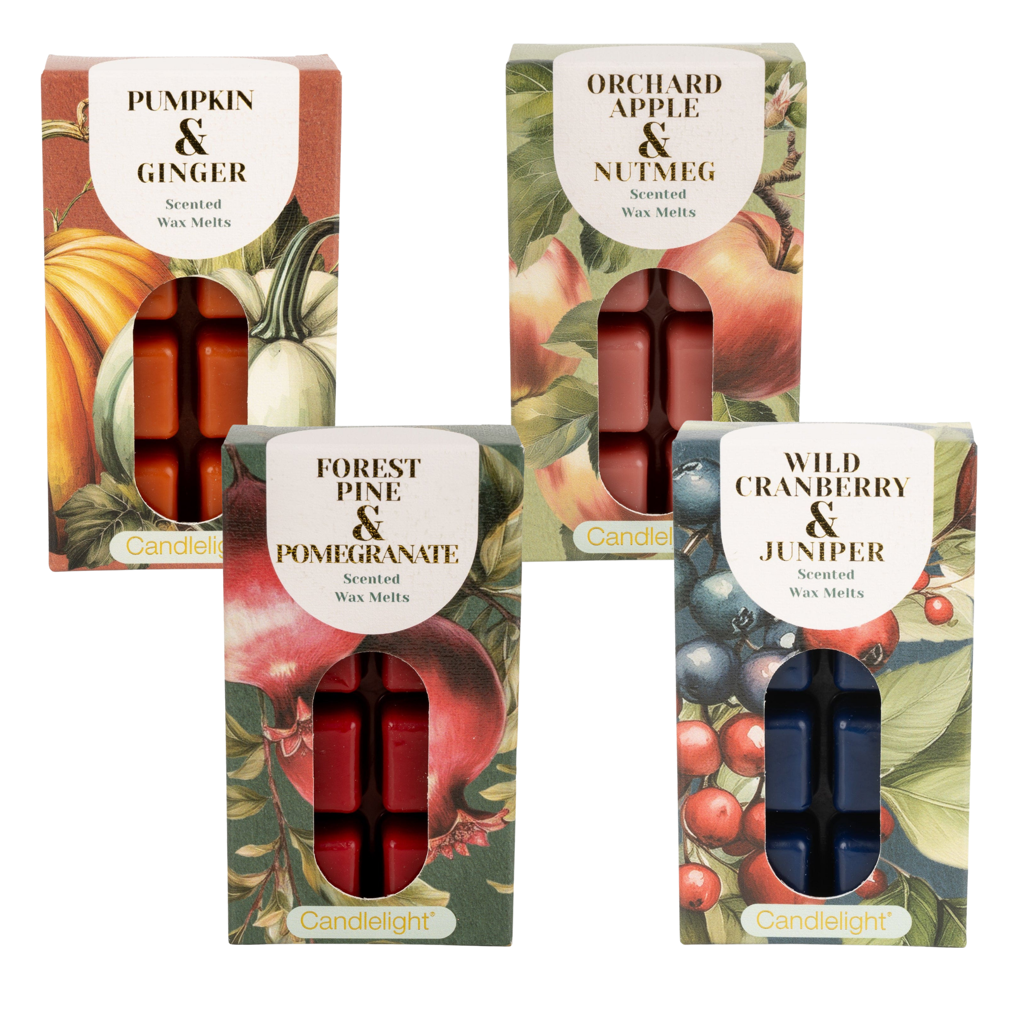 Candlelight 8 Pack Wax Melts Autumn Winter Collection