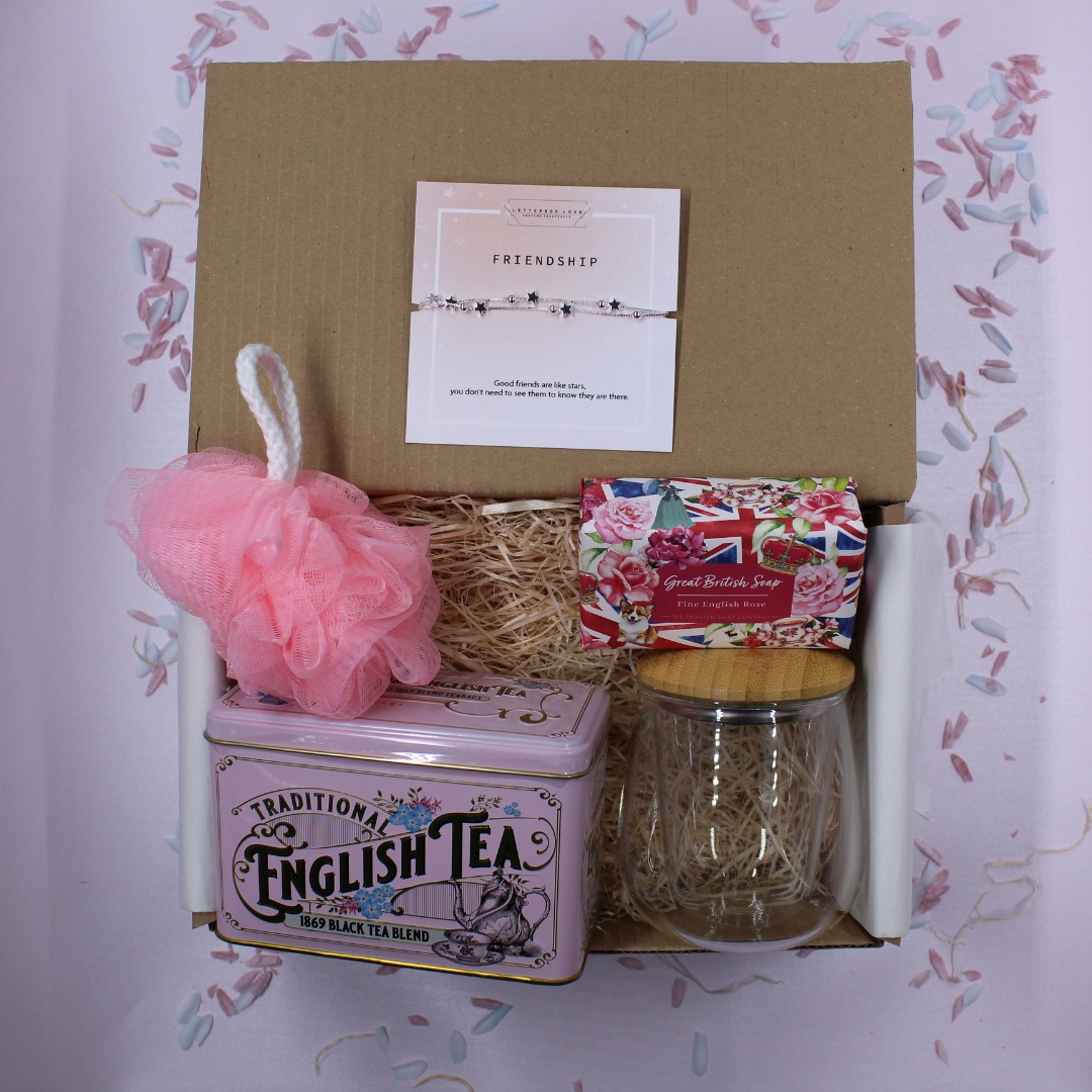 Friendship Mug & Tea Pink Friend Gift Treat Box