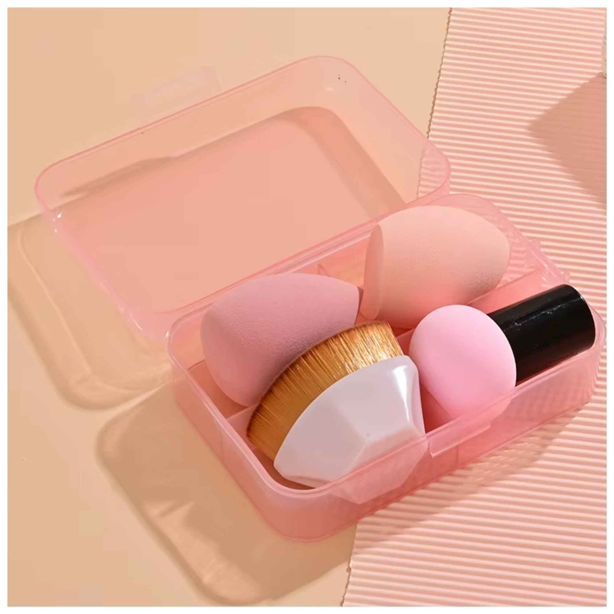 Krystina's Collection Foundation Brush & Makeup Sponge Set - Various Colours