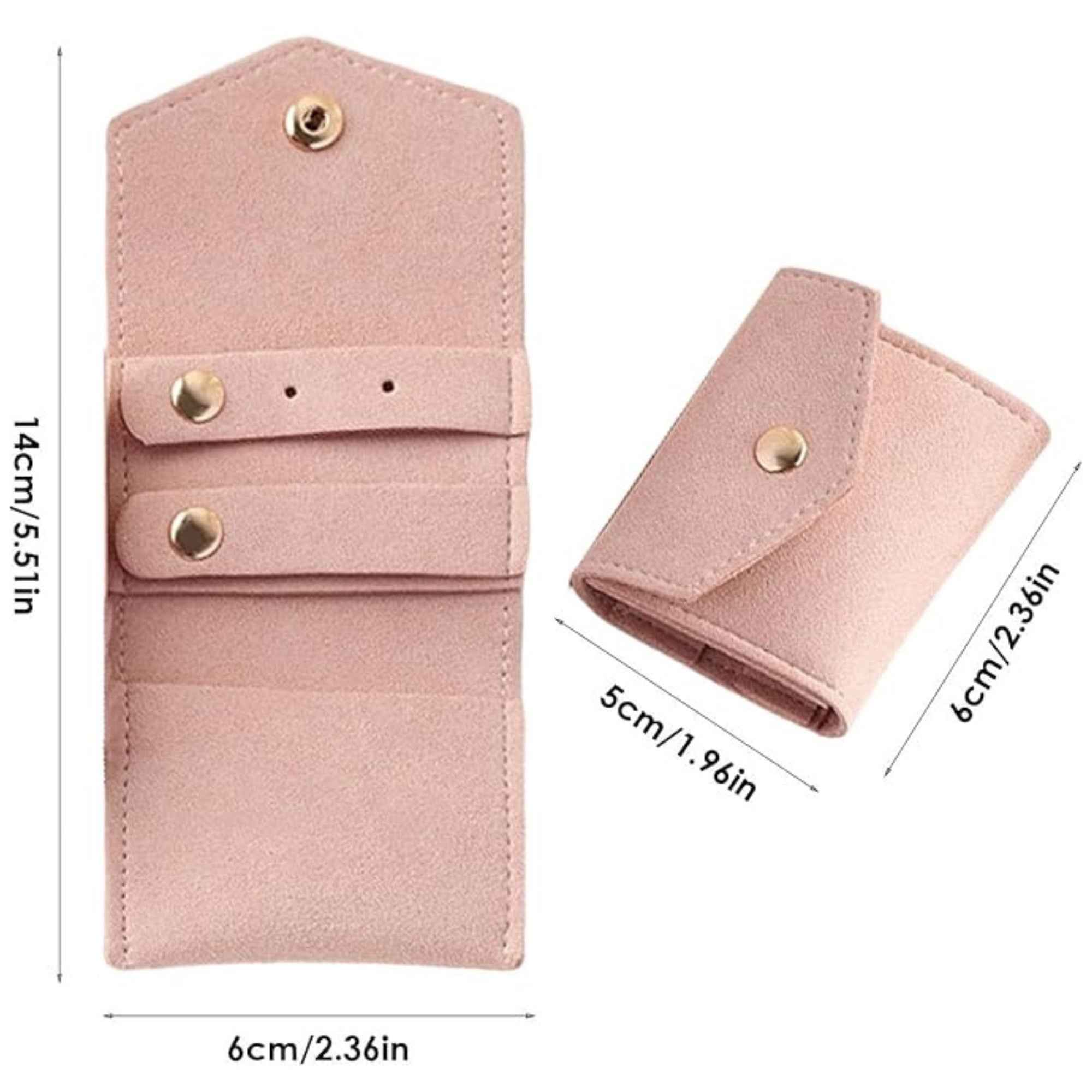 Krystina's Collection Mini Travel Jewellery Organiser Pouch - Various Colours