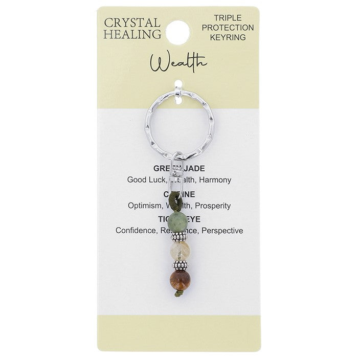 Crystal Healing Keyring - Wealth