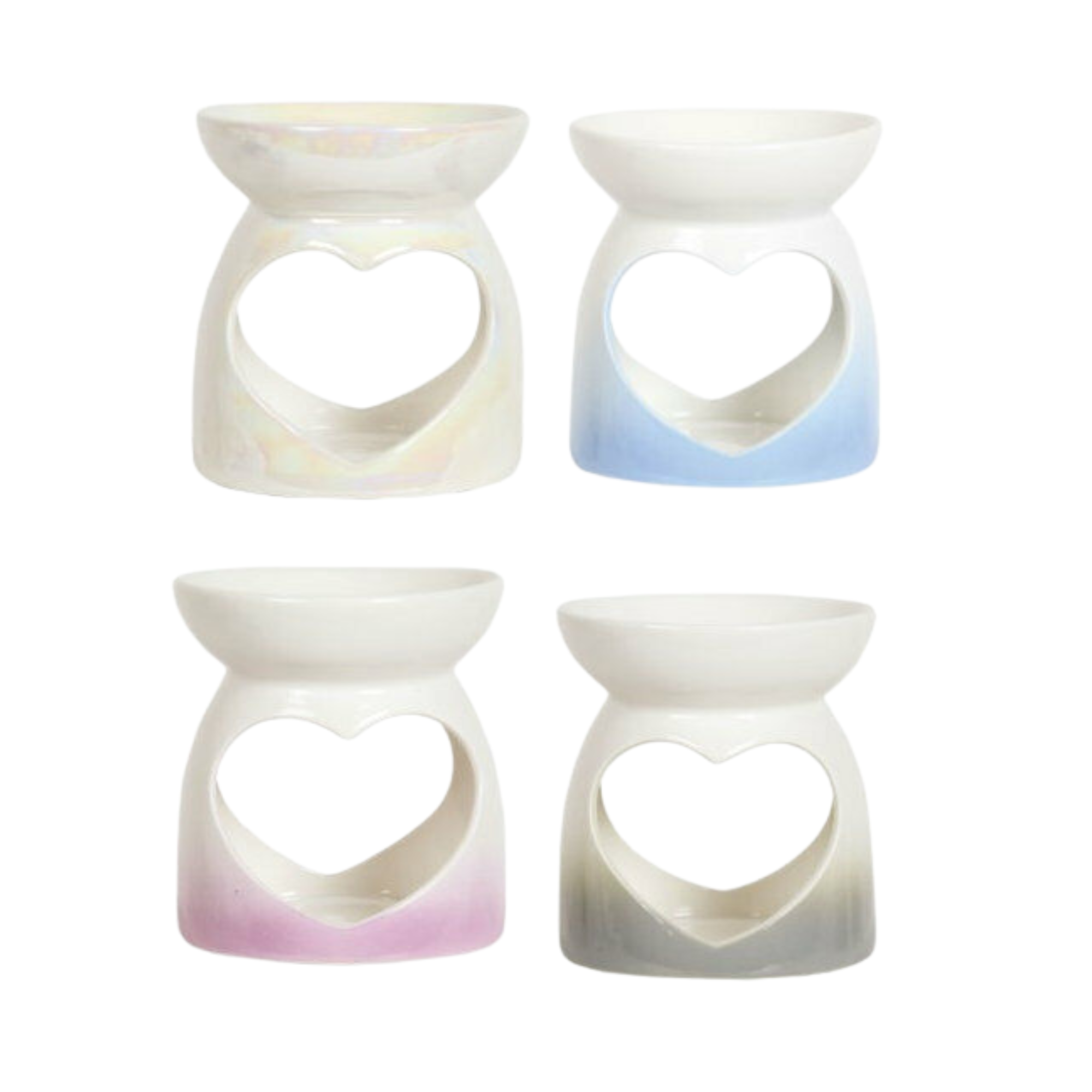 Aroma Wax Melt or Oil Burner with Free Wax Melt - Heart Designs