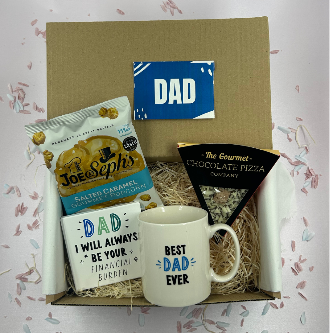 Dad Treat Gift Box - Socks Mug Coaster Set