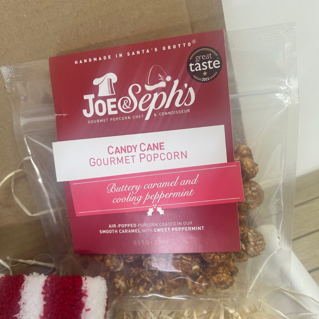 Candy Cane Wax Melt & Popcorn Treat Box