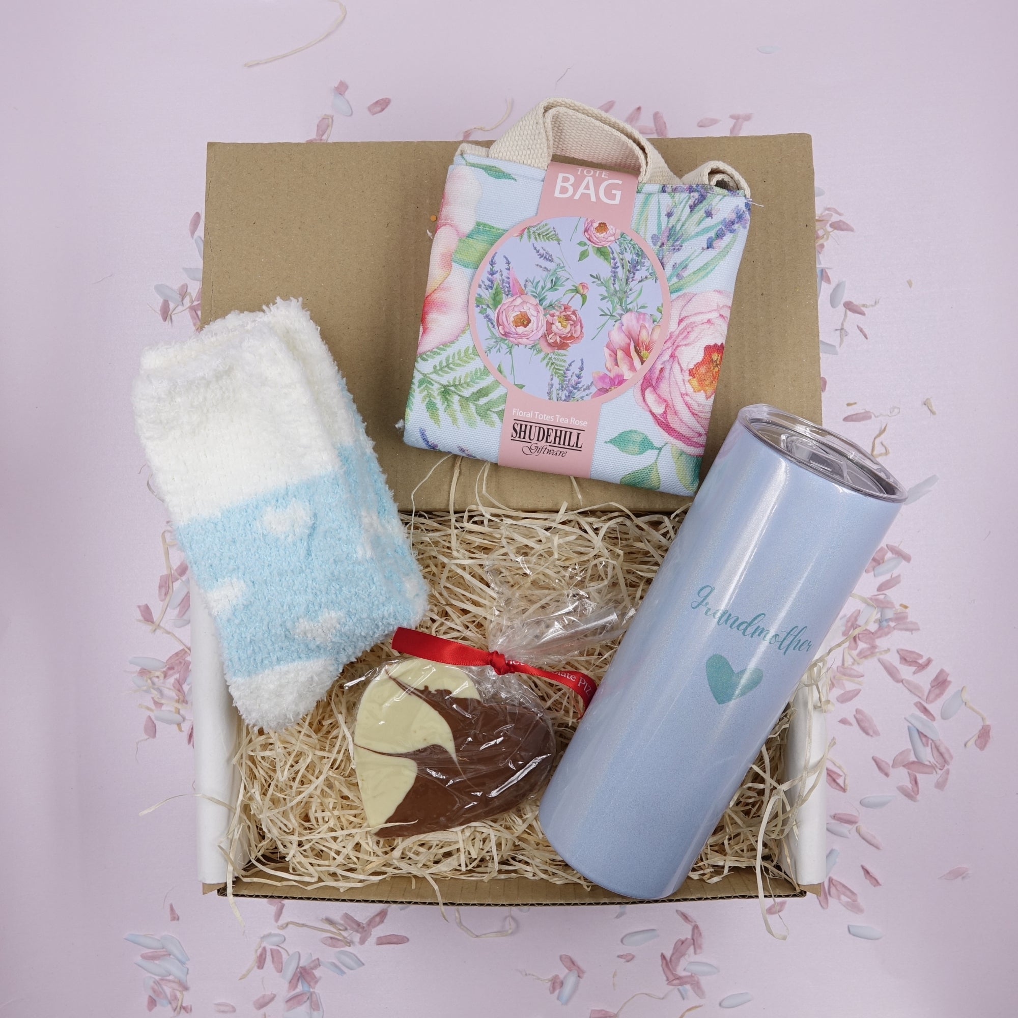 Grandmother Compact Mirror & Coaster Gift Treat Box