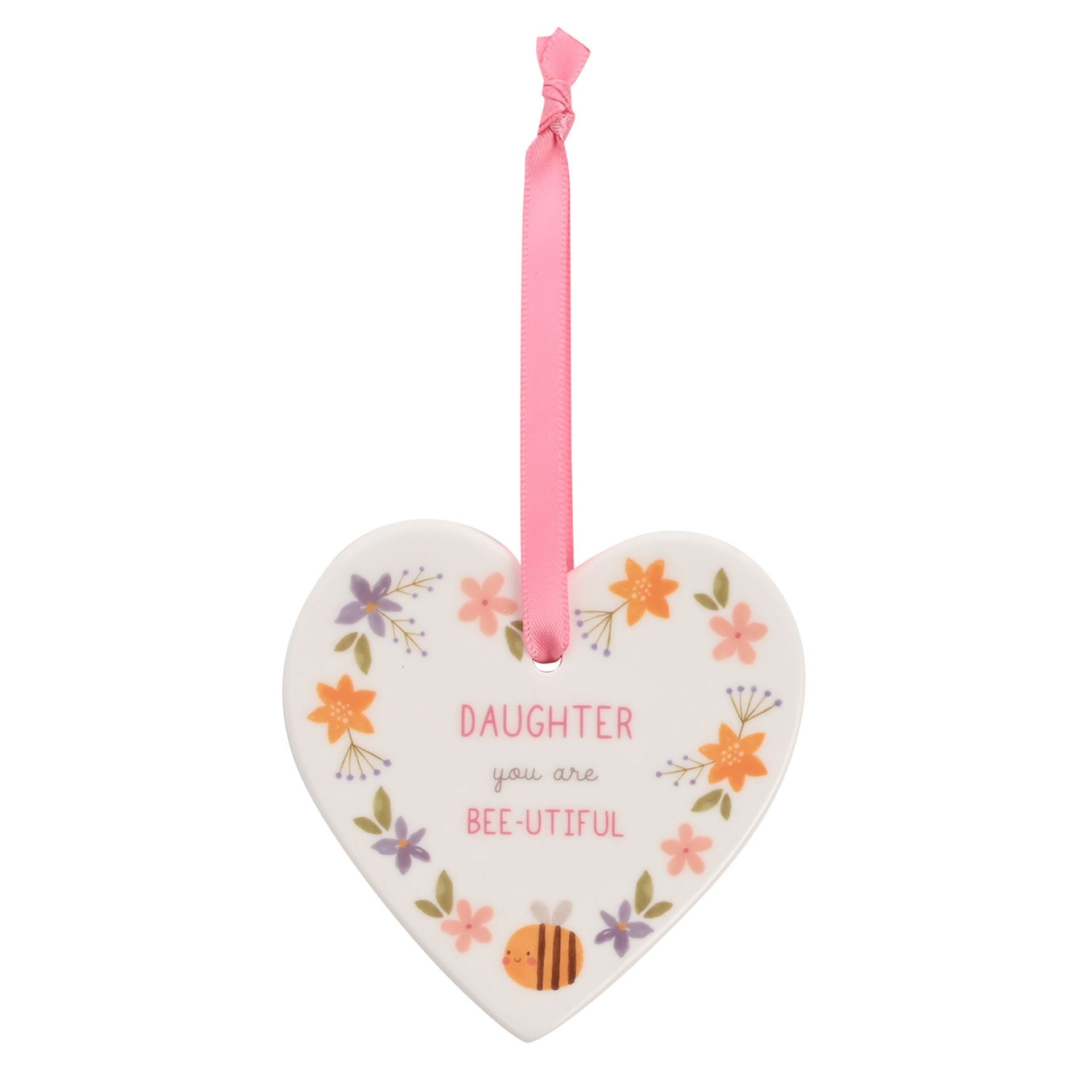 Love Life Ceramic Hanging Heart Plaque