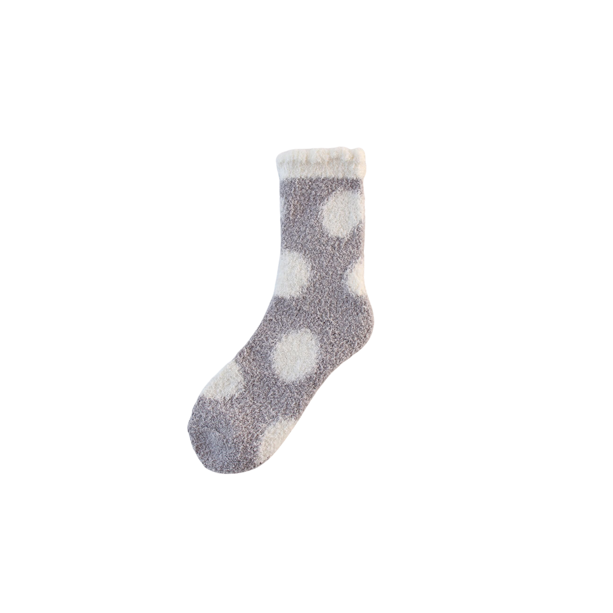 Fluffy Cosy Socks Spots Design One Size - Various Colours