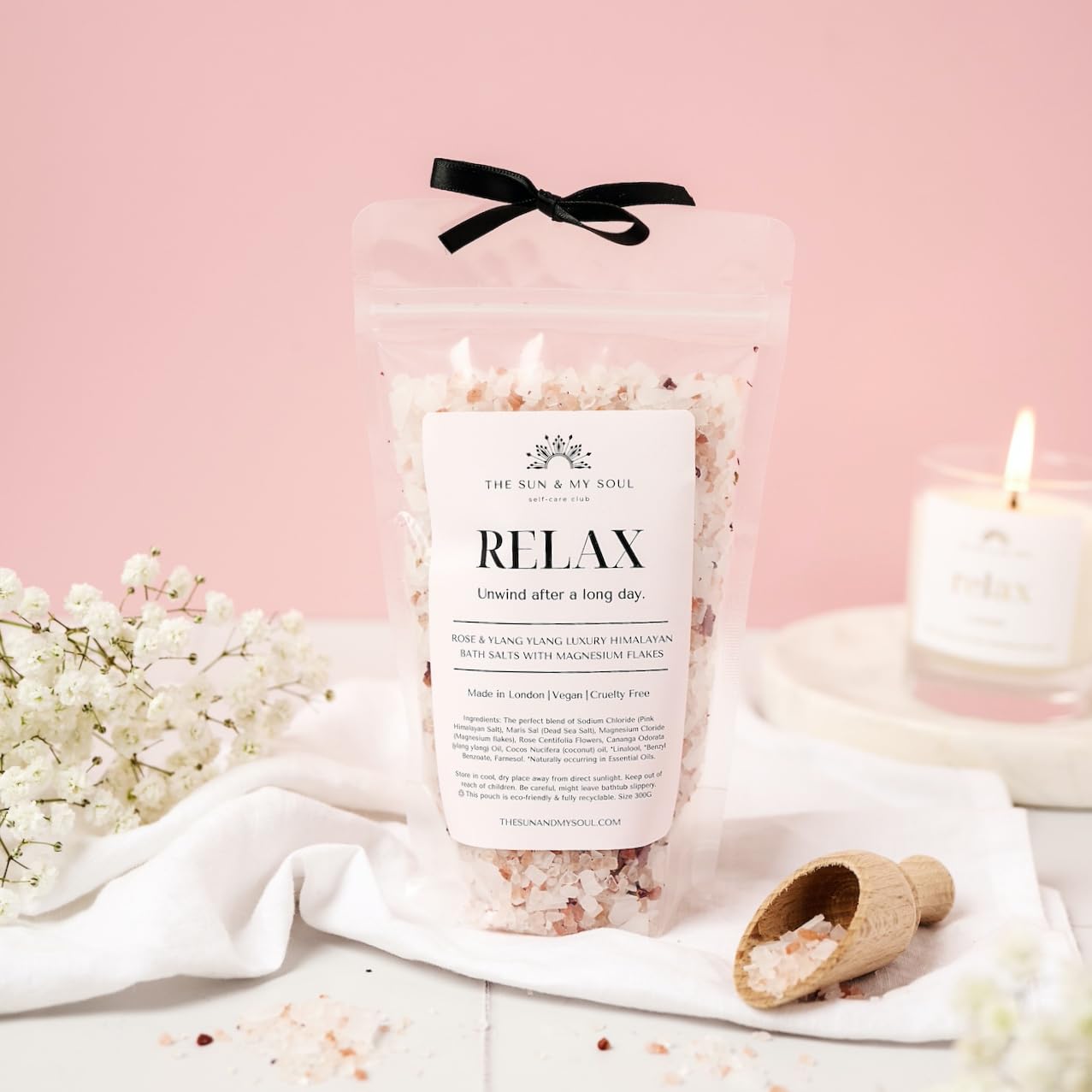 Auntie Pink Infinity Heart - Bath Salts & Keepsake Treat Box - Bath Salt