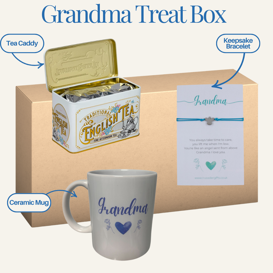 Grandma Ceramic Mug & Tea Gift Treat Box