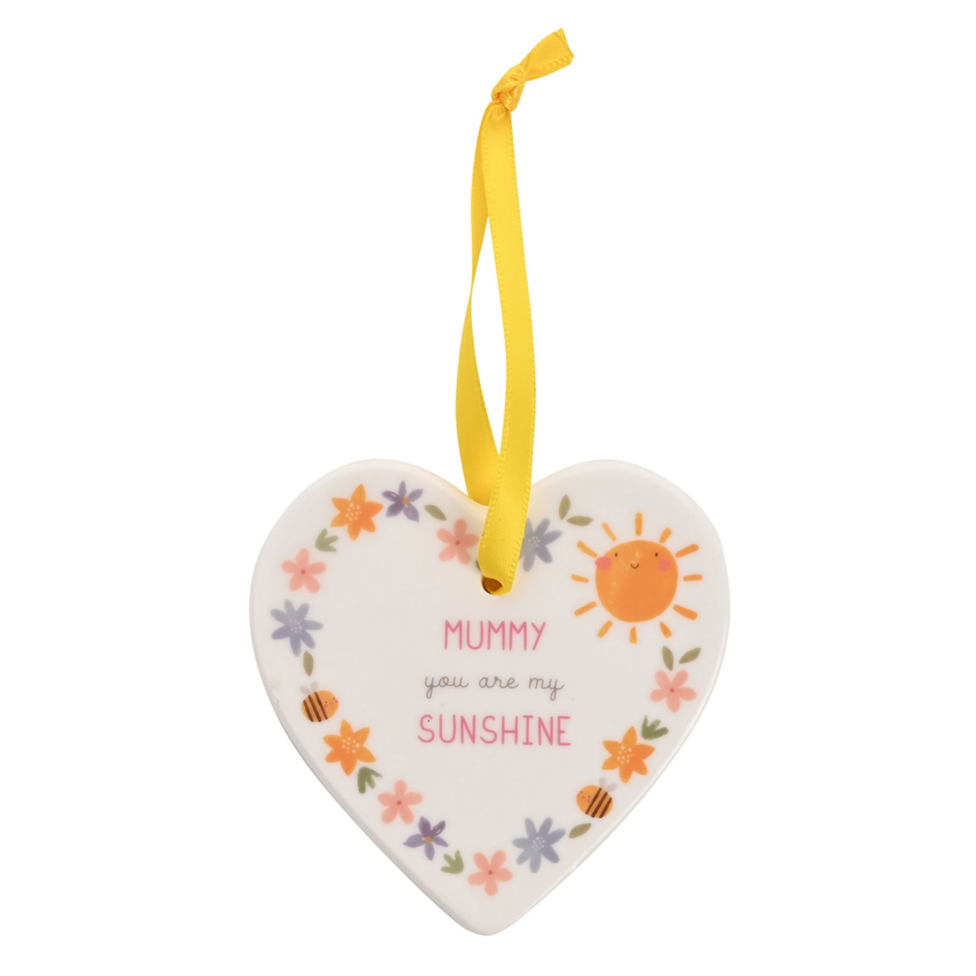 Love Life Ceramic Hanging Heart Plaque