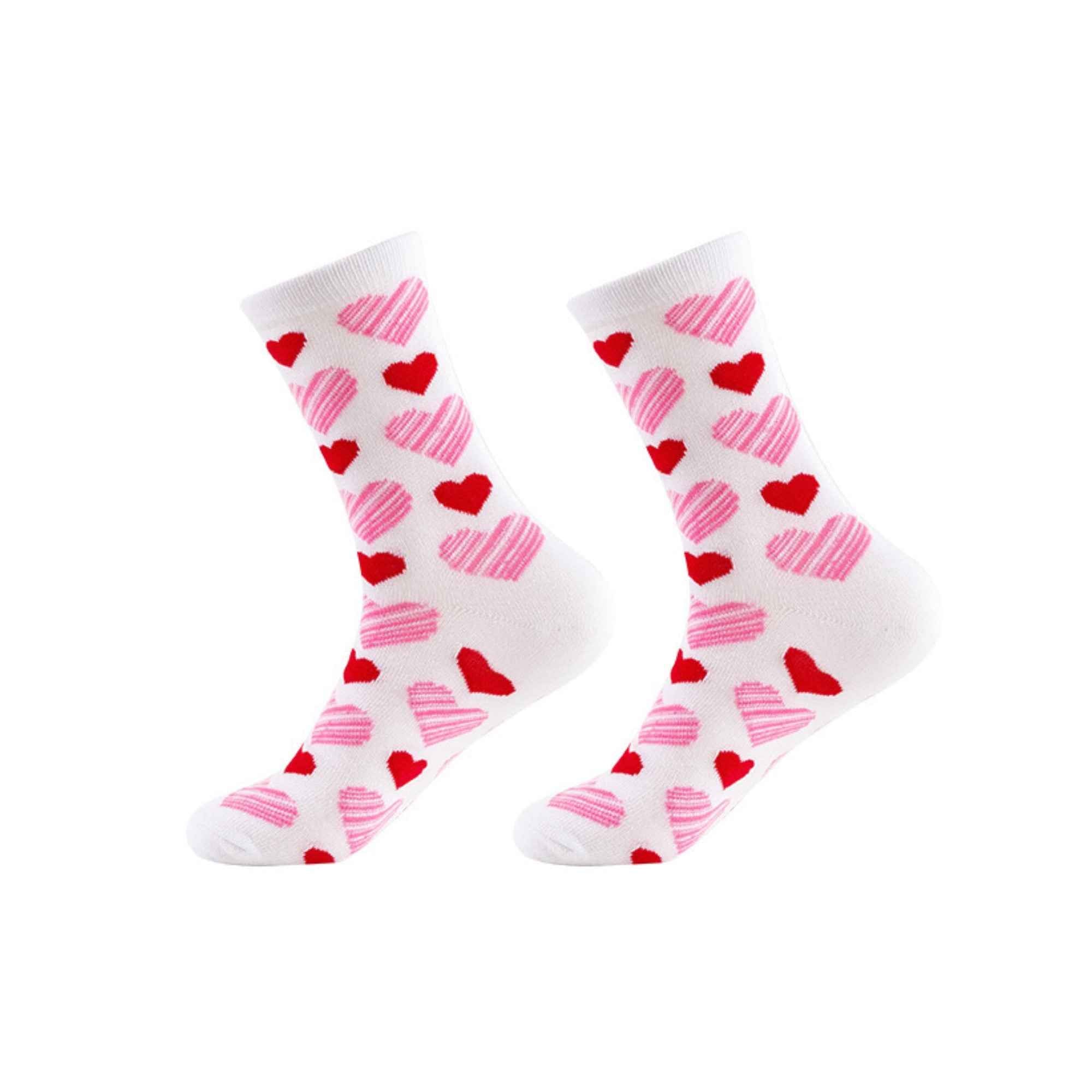 Krystina's Collection Womens Heart Socks One Size - Assorted Designs