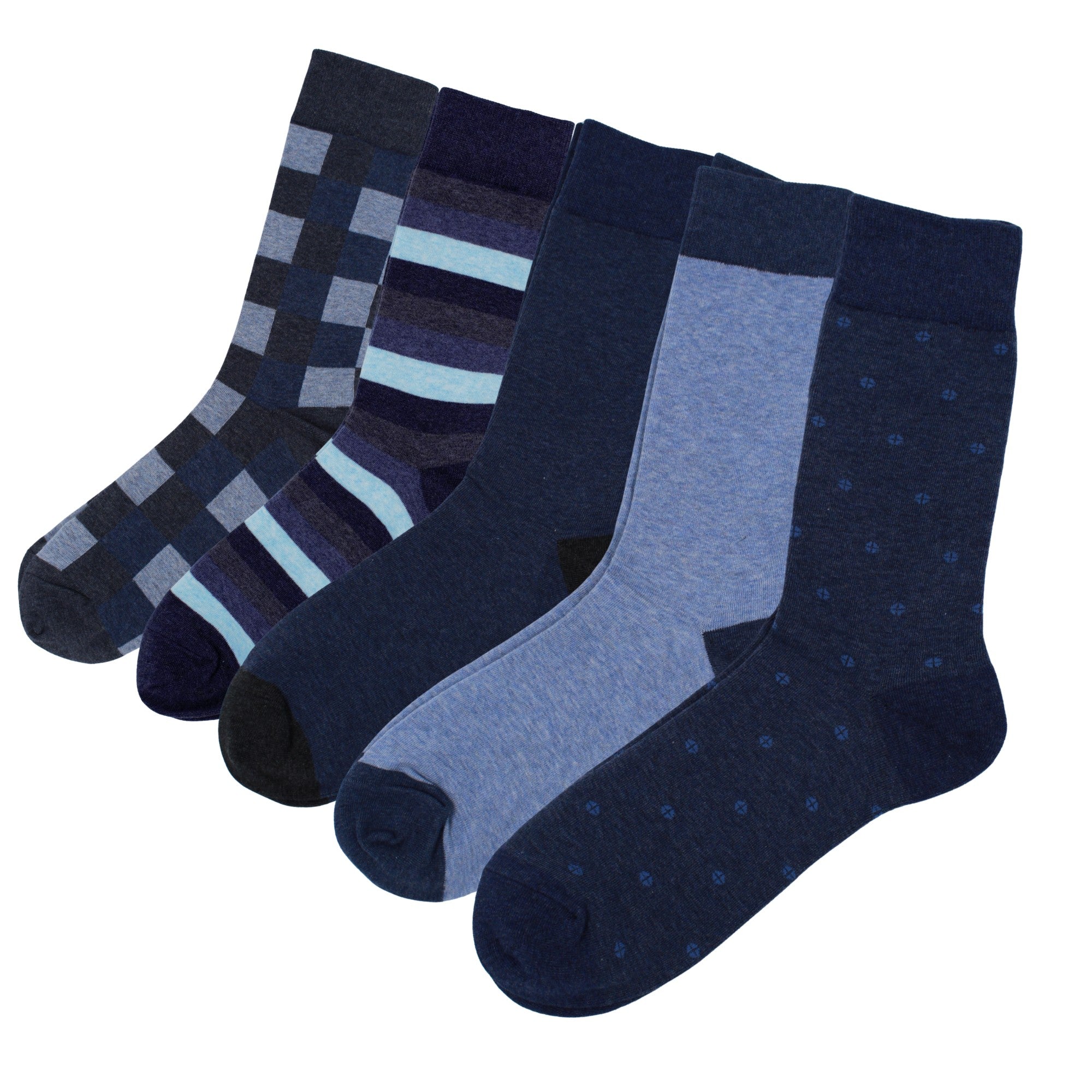 Krystina's Collection Mens Blue Socks One Size - Assorted Designs