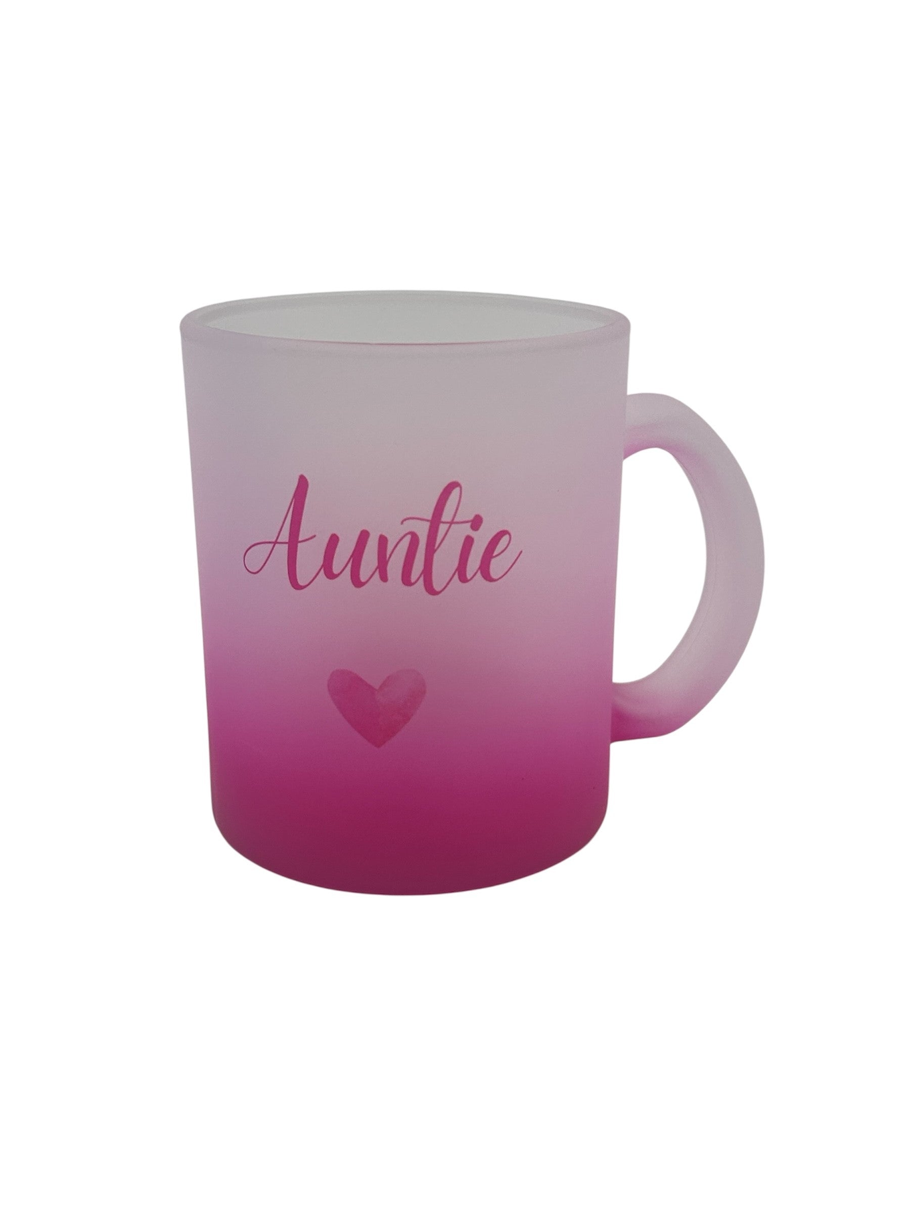 Auntie Pink Infinity Heart - Mug & Coaster Set With Cosy Socks Treat Box - Mug