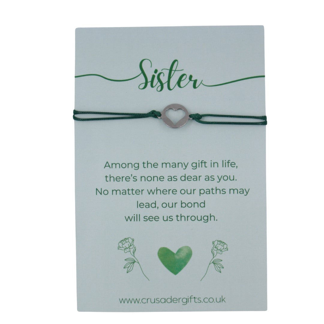 Sister Keepsake Bracelet Happy Birthday Gift Set - Mug & Tea Gift Treat Box
