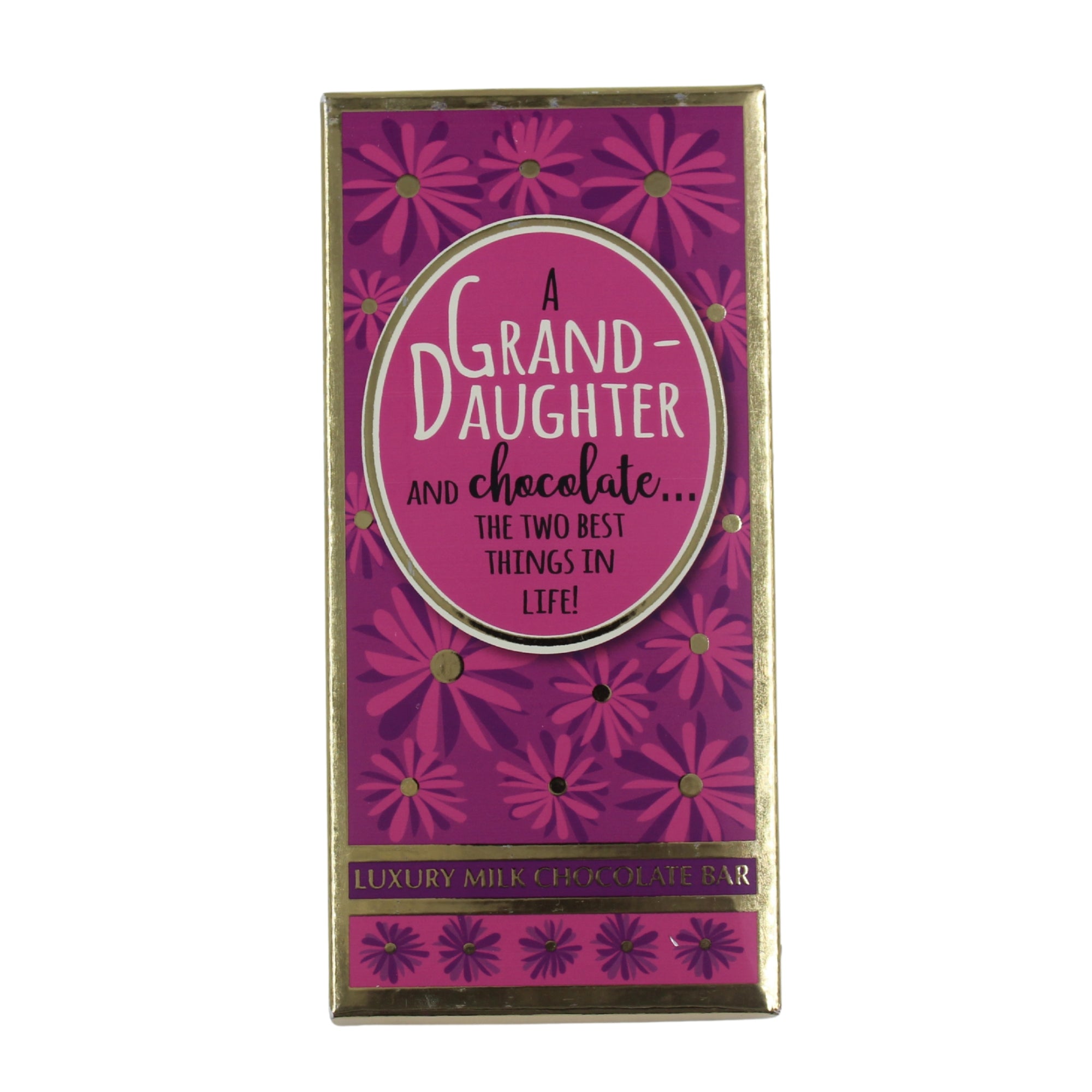 Luxury Milk Chocolate Greetings Bar - Granddaughter