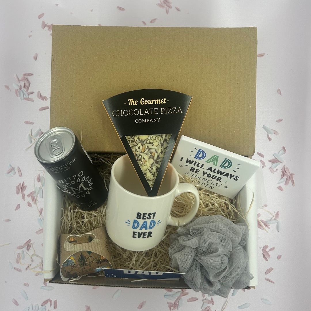 Dad Treat Gift Box - Mug & Scrub & Drink Set