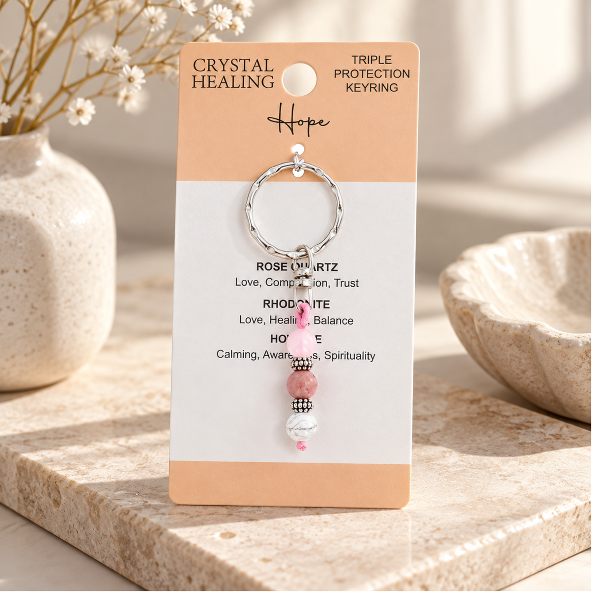 Crystal Healing Hope Keyring
