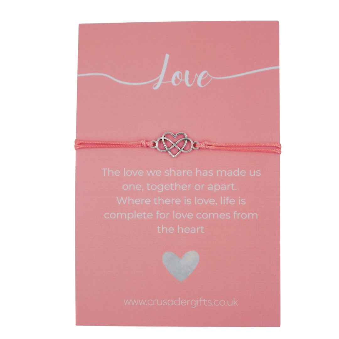 Woodside Home Living - Love Silver Heart Keepsake Letterbox Bracelet