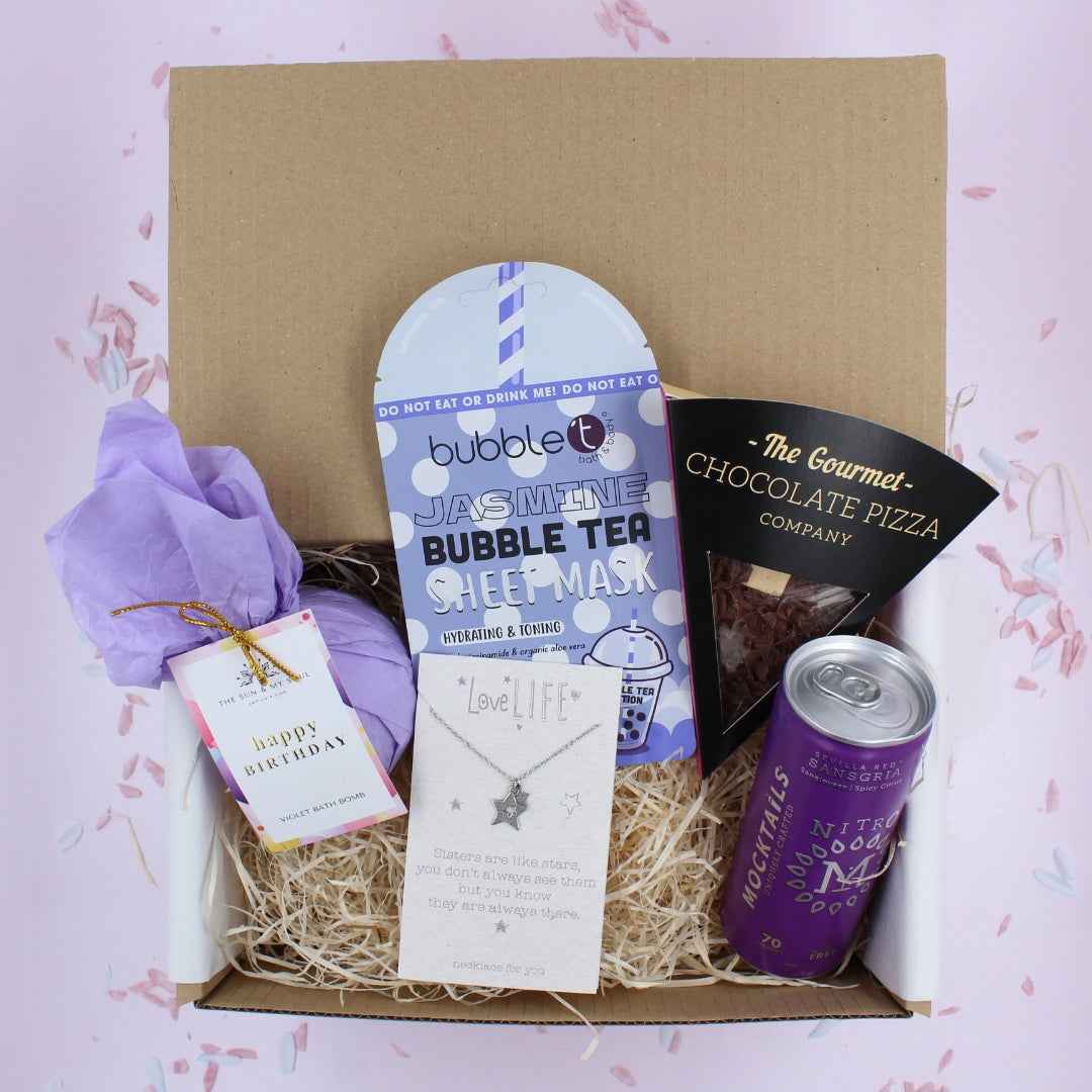 Sister - Women's Girl's Purple Birthday Gift Treat Box