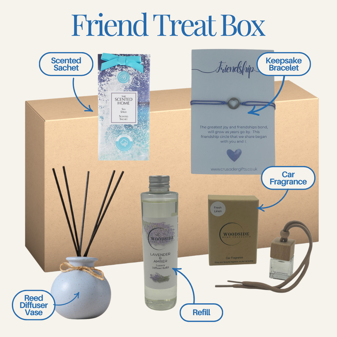 Friend Reed Diffuser Vase Refill & Keepsake Gift Treat Box