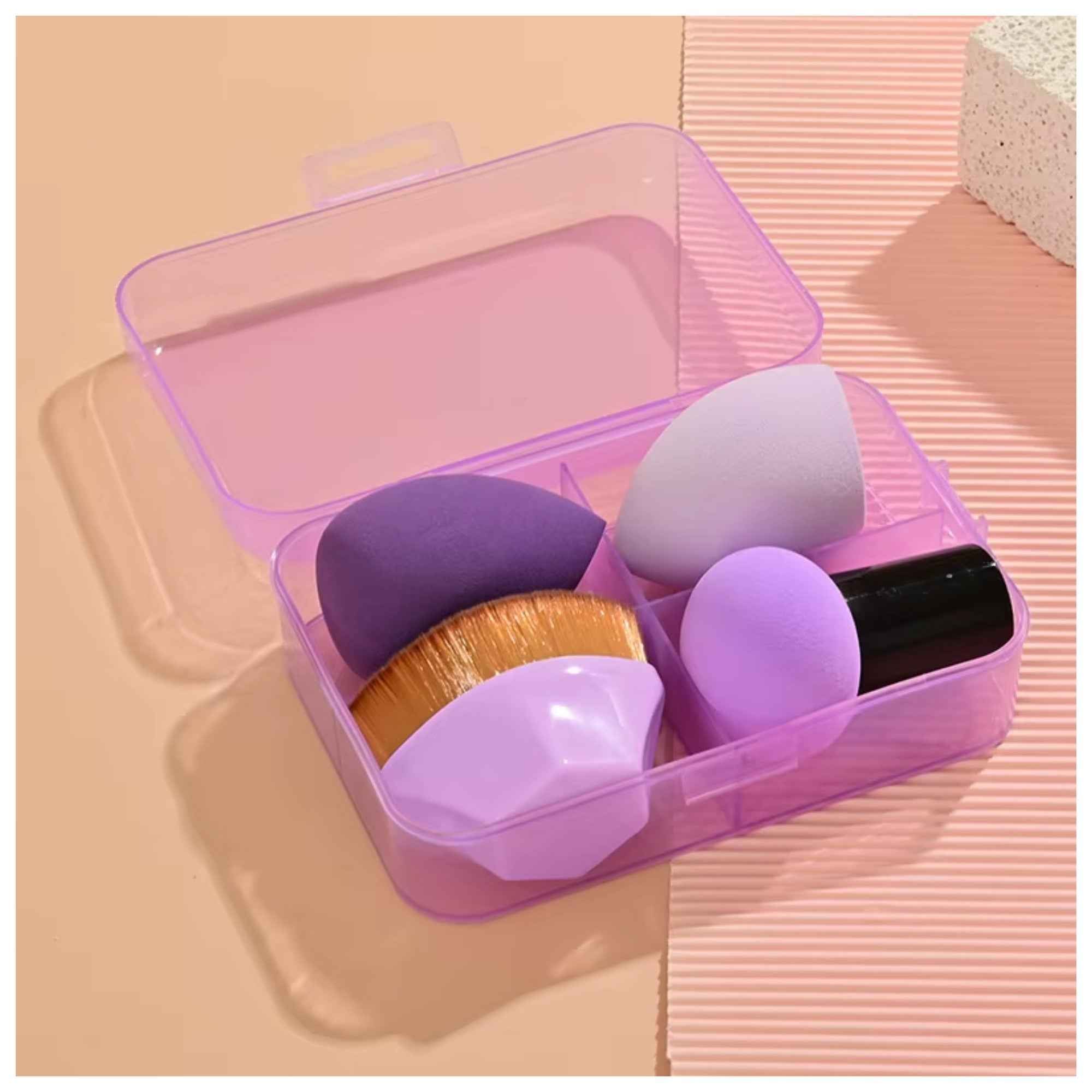 Krystina's Collection Foundation Brush & Makeup Sponge Set - Various Colours