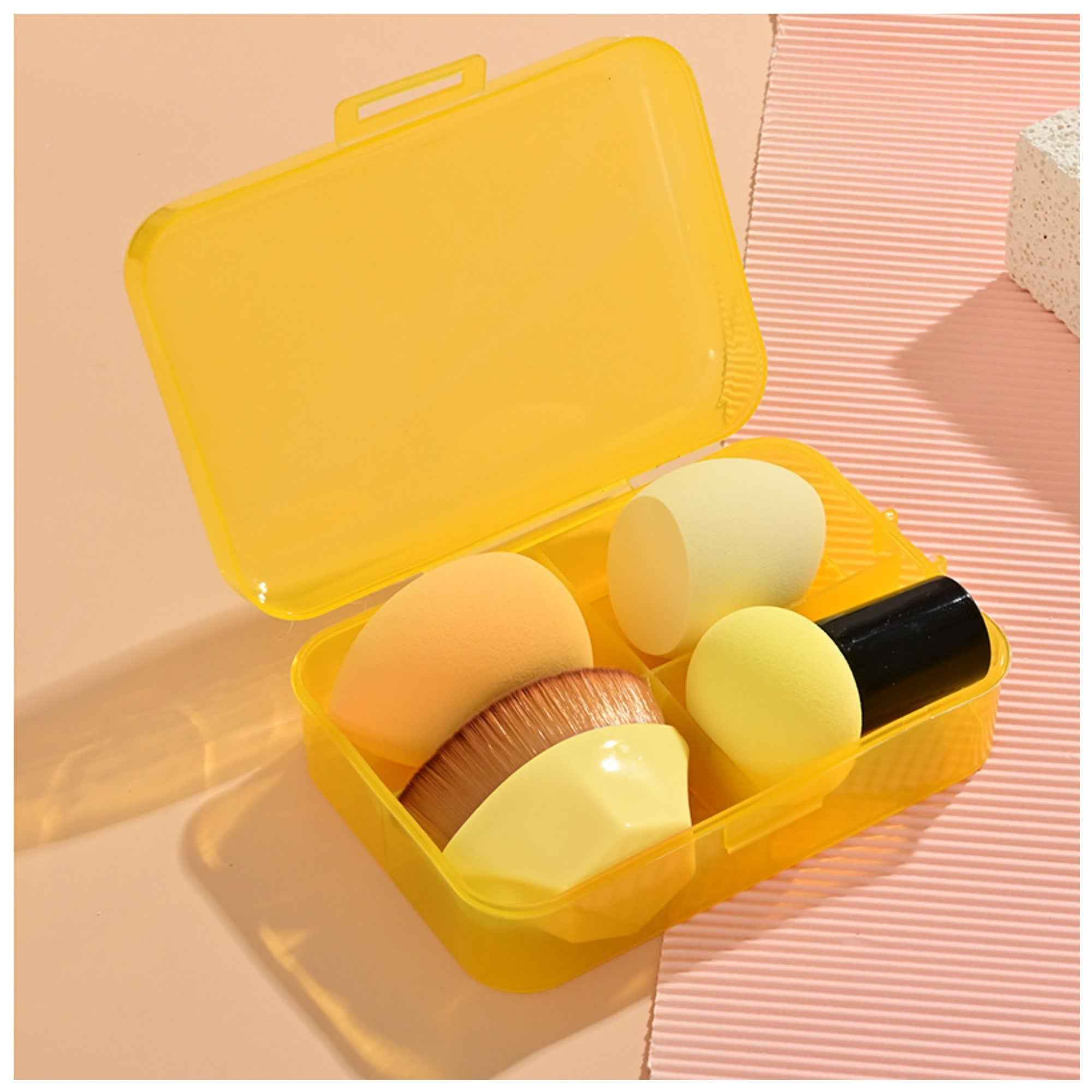 Krystina's Collection Foundation Brush & Makeup Sponge Set - Various Colours