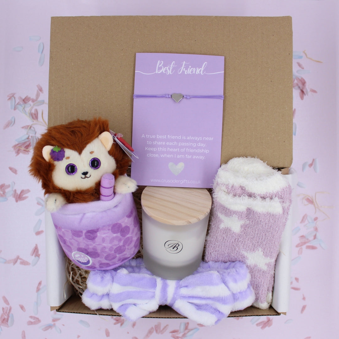 Best friend keepsake relaxing gift treat box