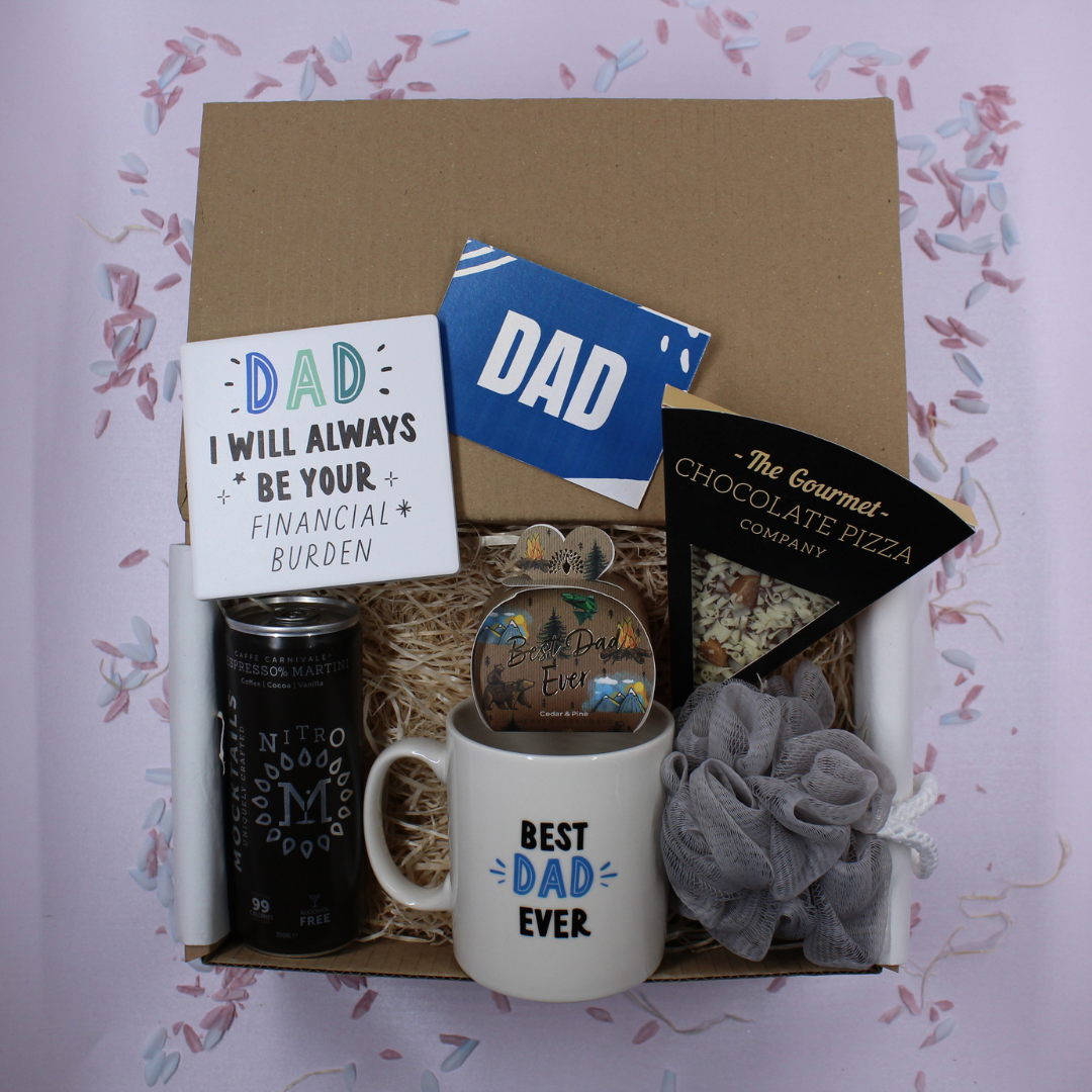 Dad Treat Gift Box - Mug & Scrub & Drink Set
