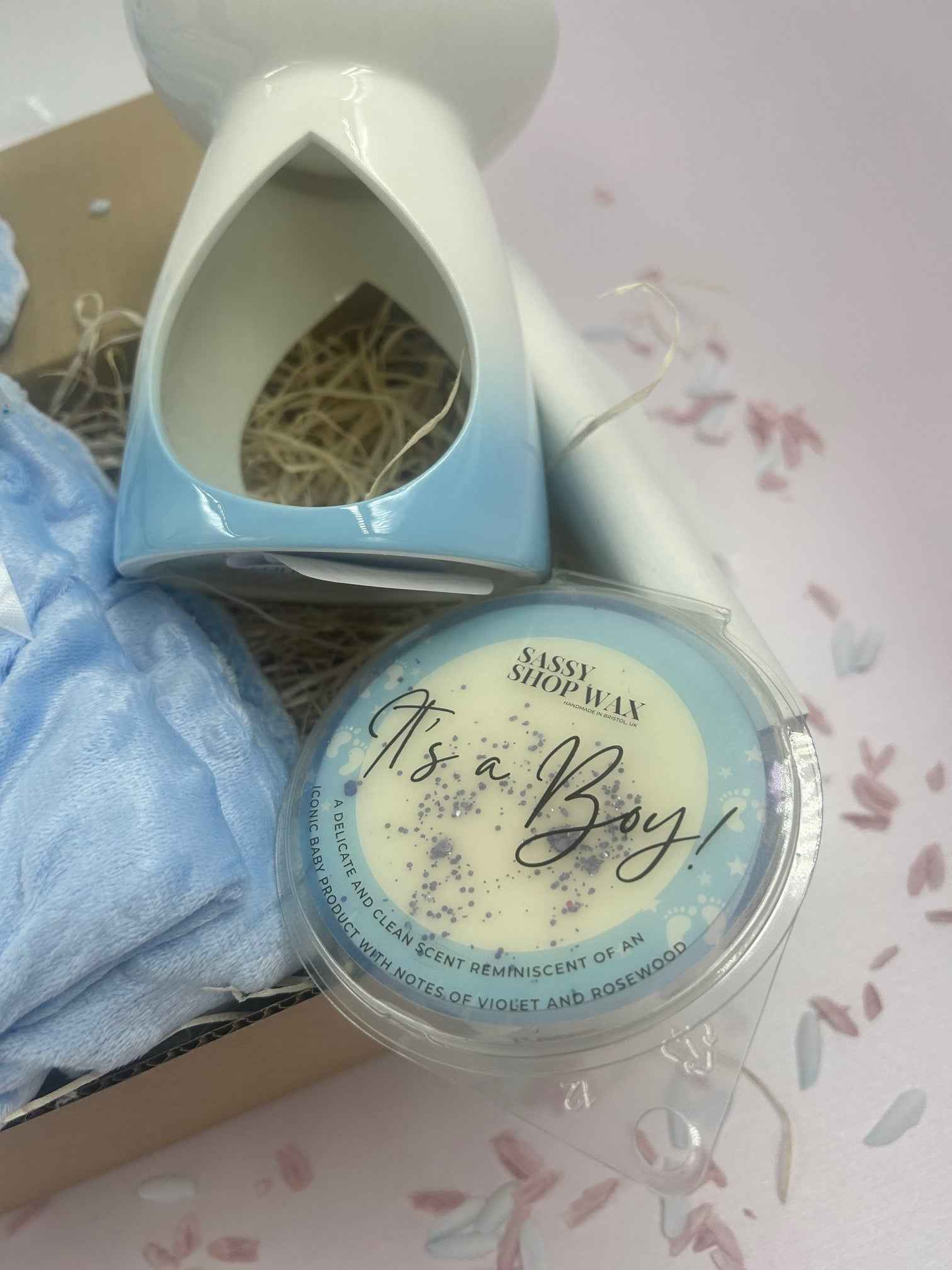 It's A Boy Home Fragrance & Treat Gift Set Box