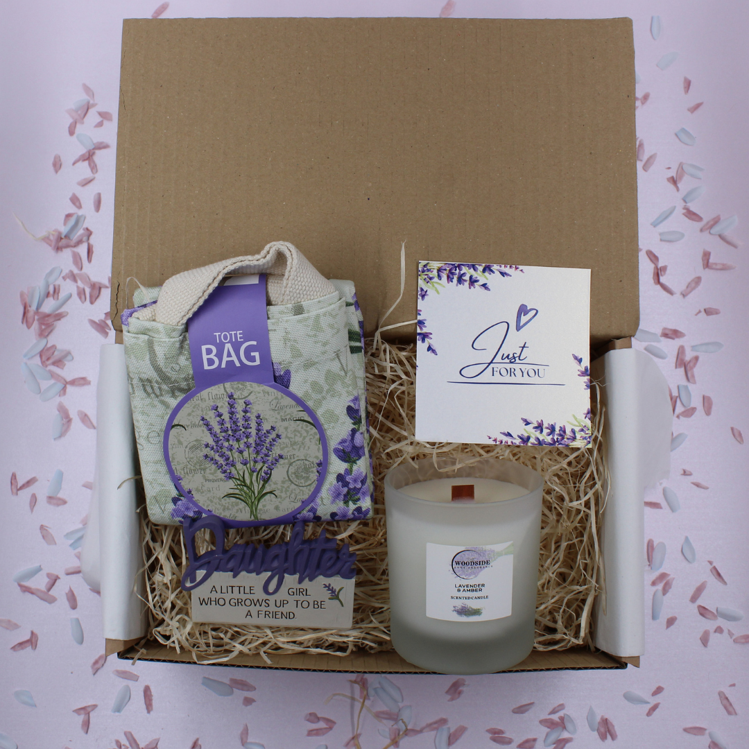Daughter - Lavender Home Fragrance Candle Treat Box Hamper