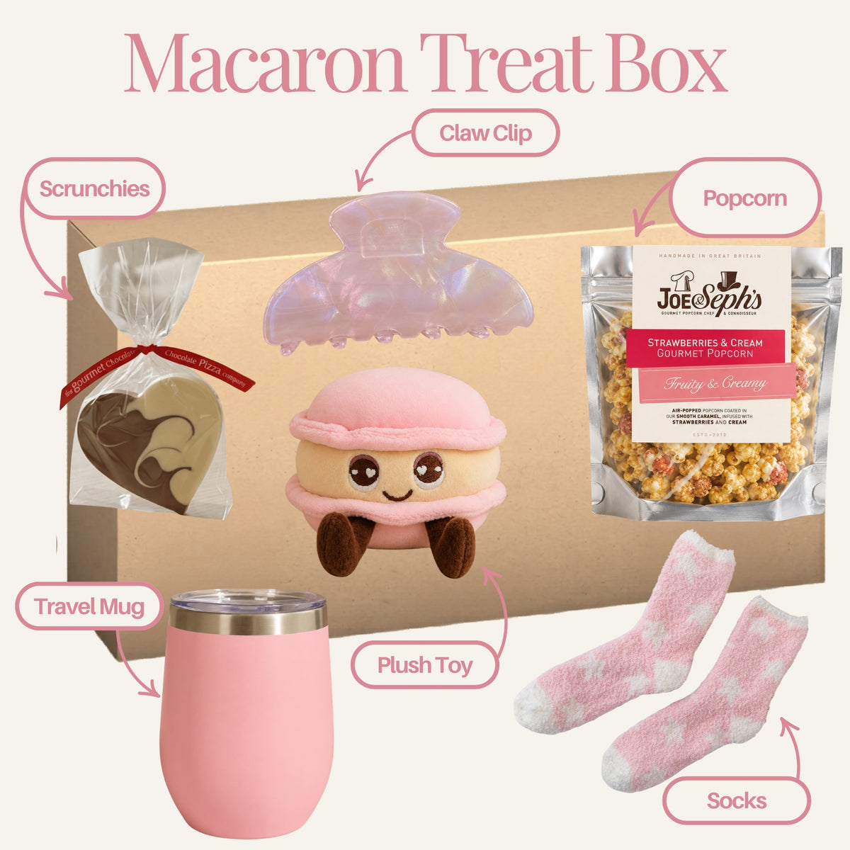 Macaron Treat Box Labelled