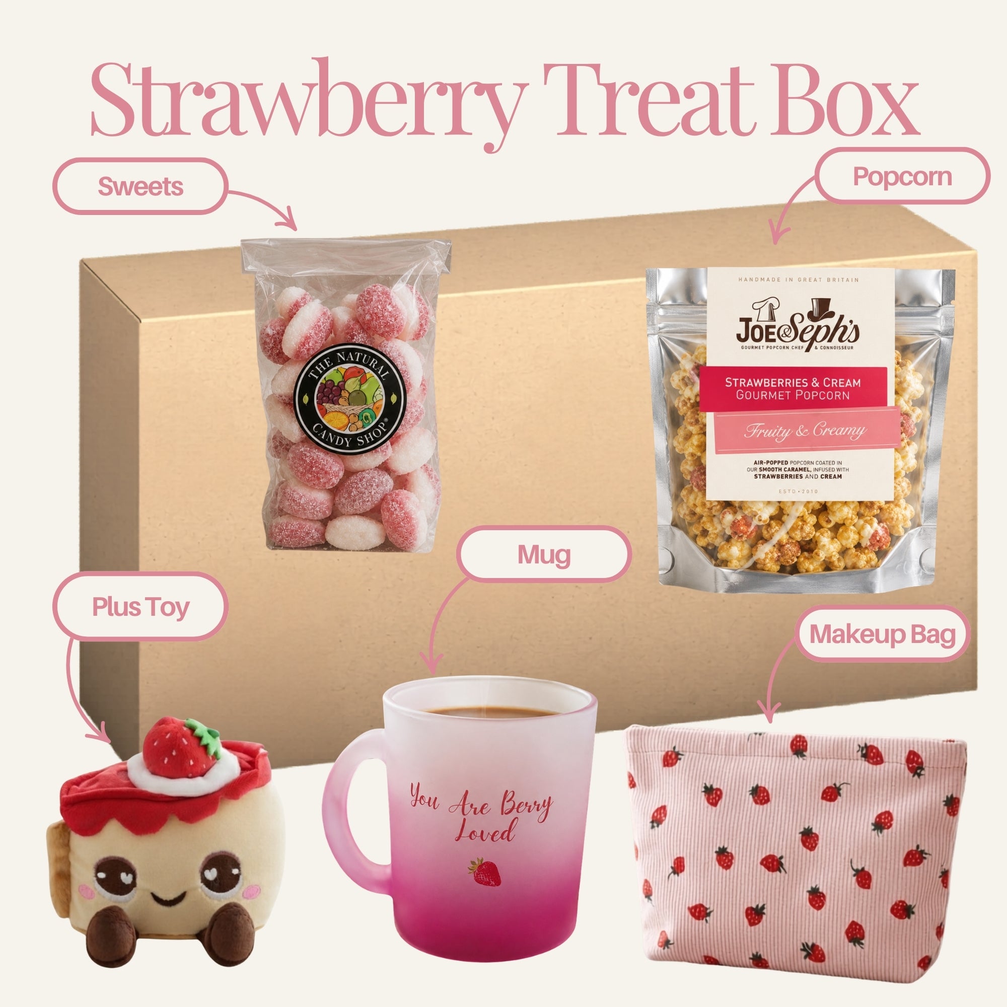 Strawberry Delight Treat Box - Labelled
