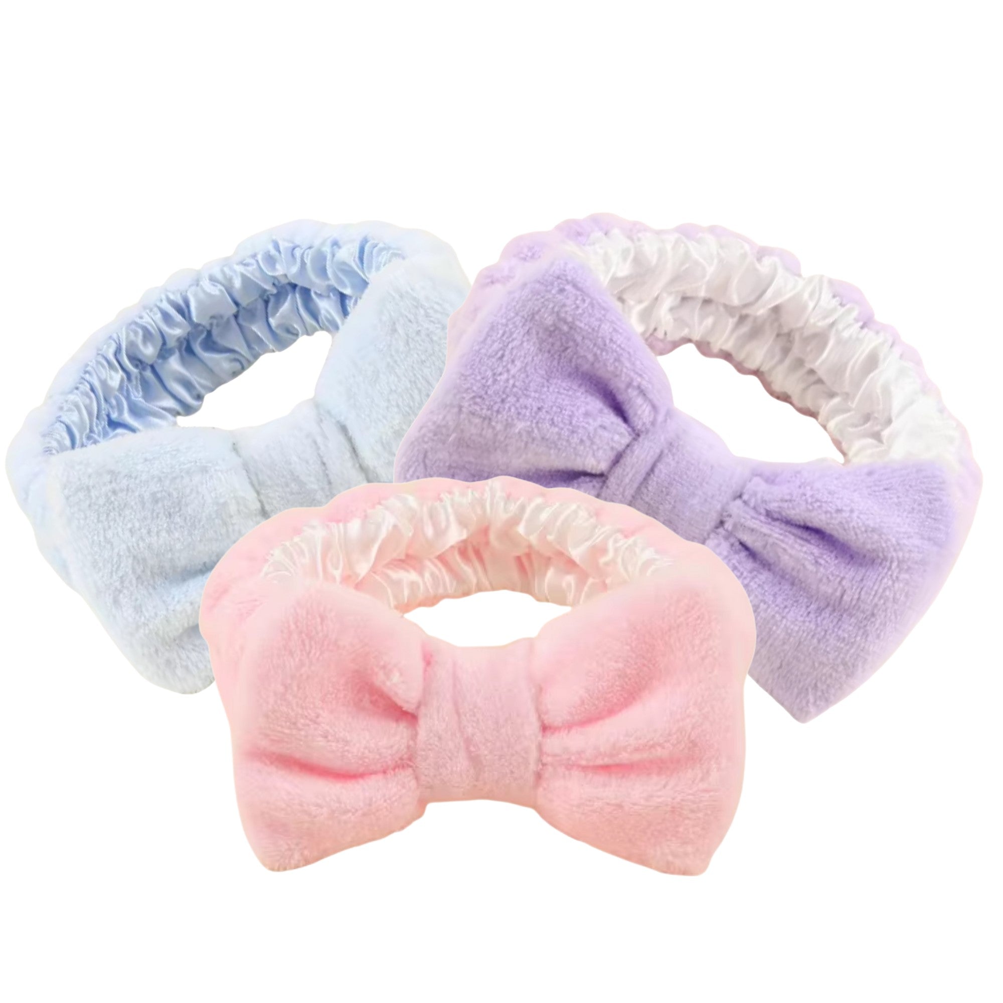 Krystina's Collection Satin Lined Spa Make Up Headband - Various Colours