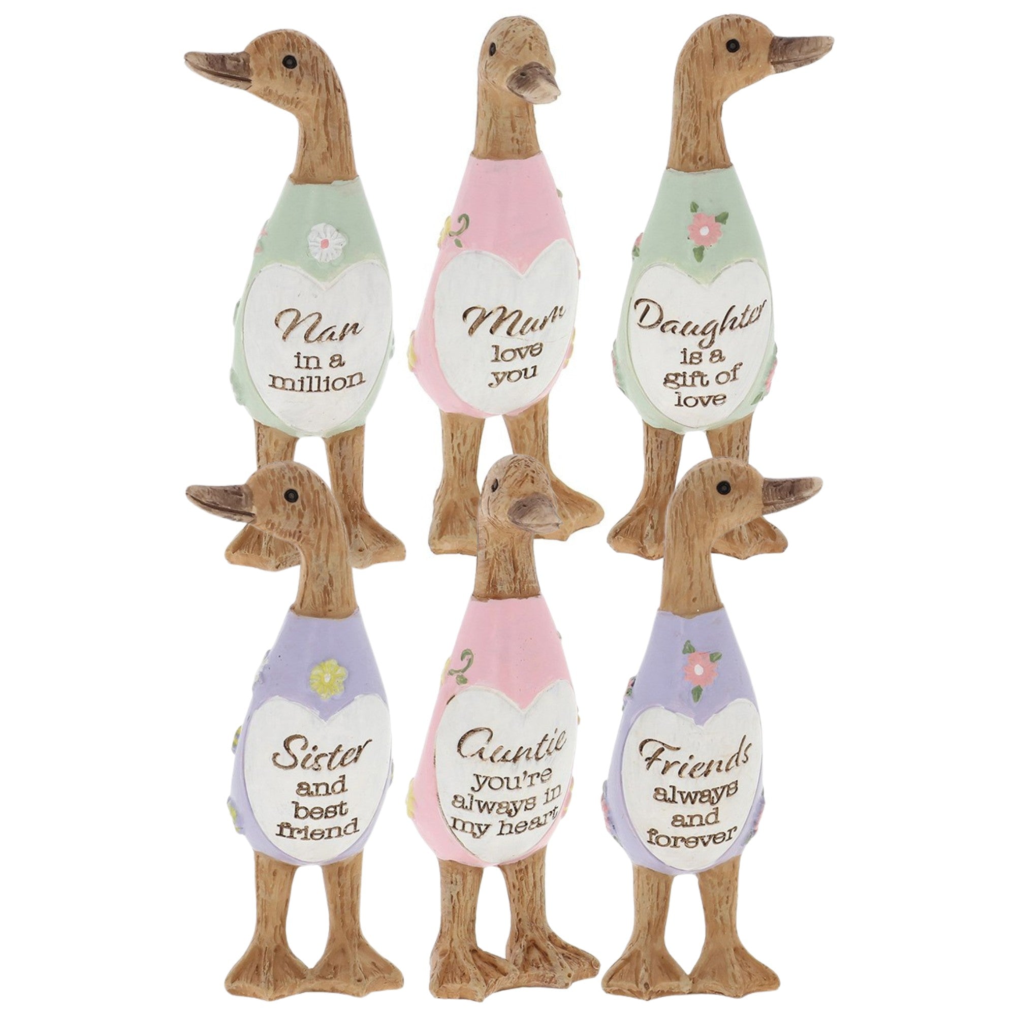 Daisy Mini Message Duck Figurines - Various Sentiments Available