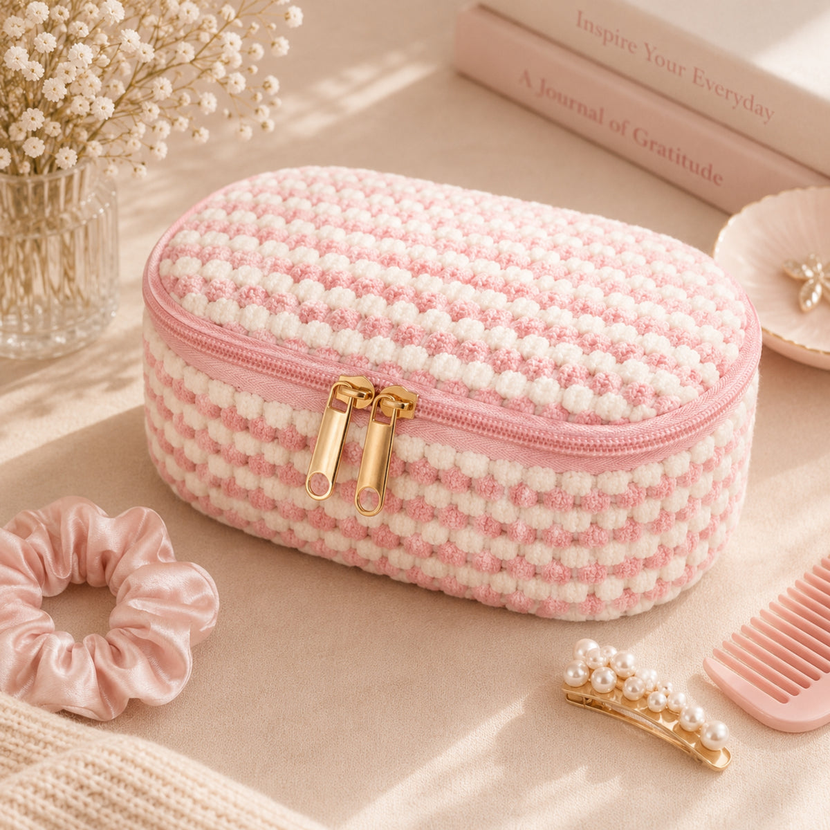 Small Pink Makeup Bag