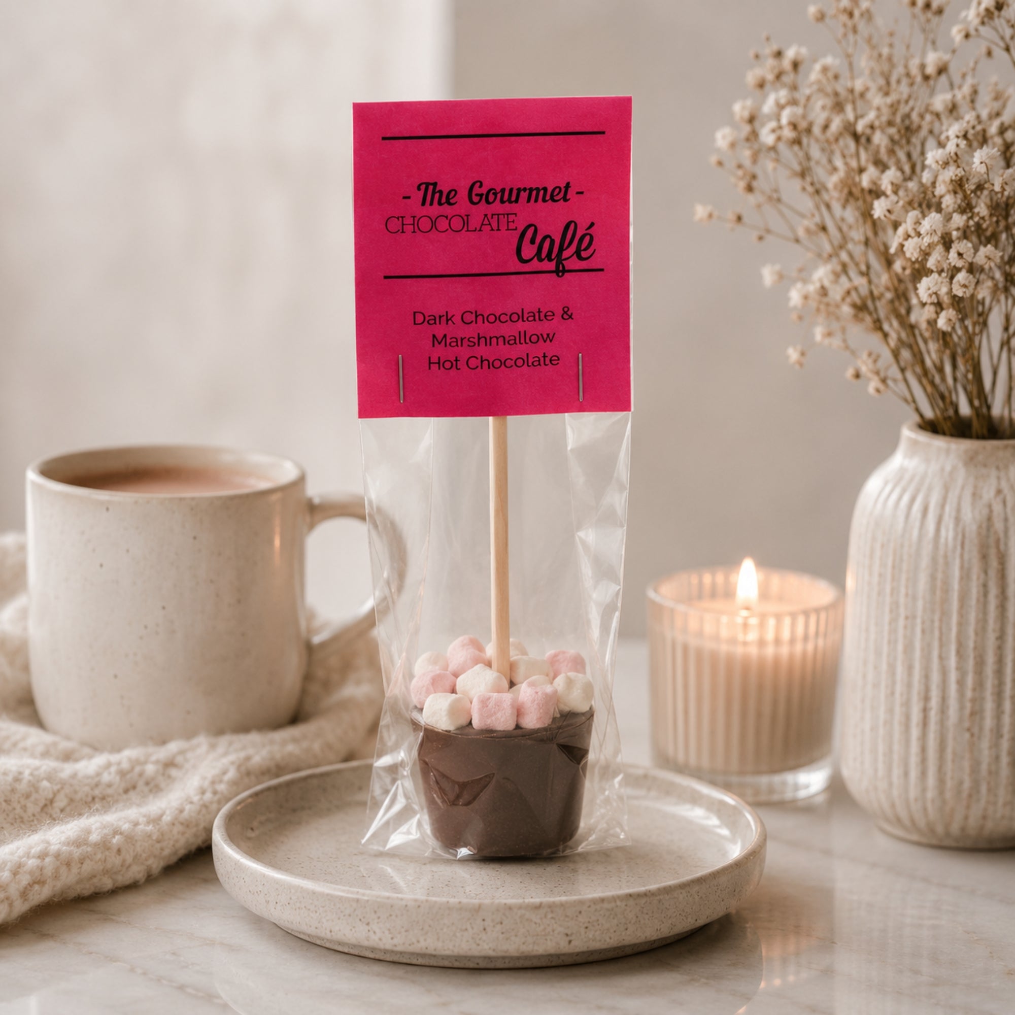 Strawberry Delight Treat Box - Hot Chocolate Stirrer