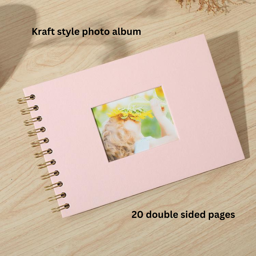 Pink Photo Album - 20 Double Sided Pages