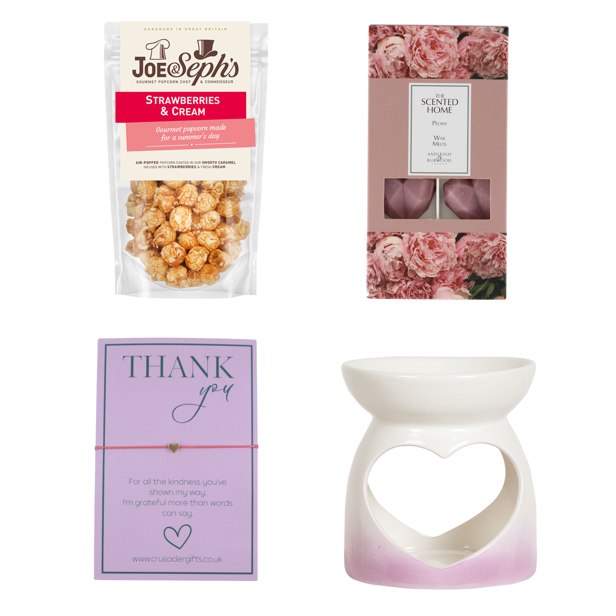 Thank You Home Fragrance Wax Melt Burner & Popcorn Treat Box