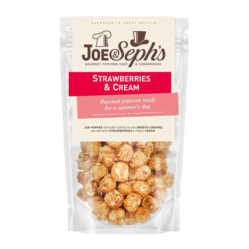 Joe & Seph's Popcorn Snack Pack 30g - Strawberries & Cream