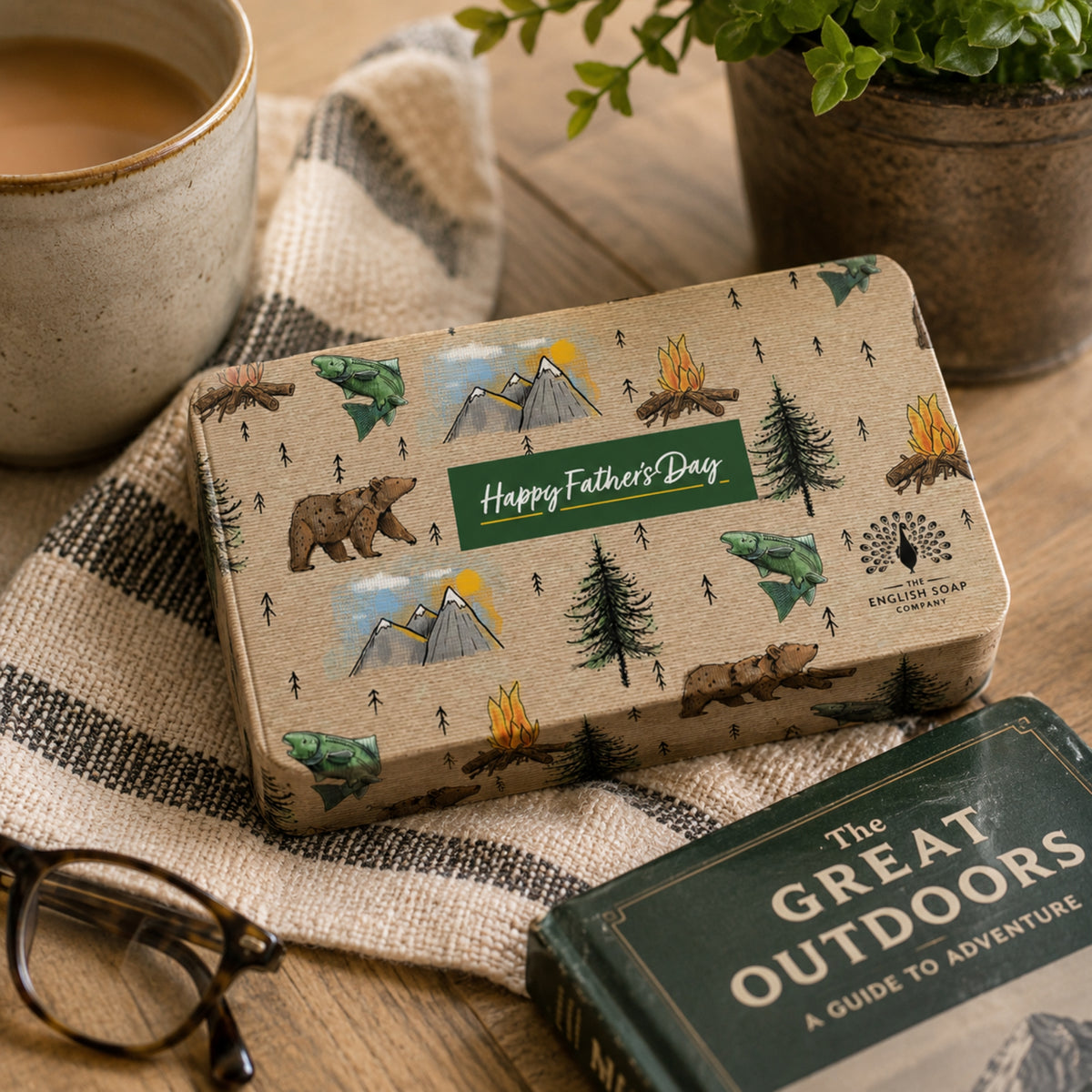 Dad Father's Day Gift Set - Mug & Tea Coaster Gift Treat Box