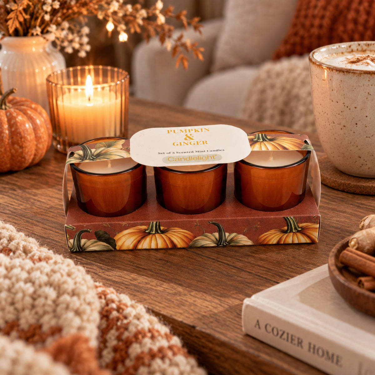 Pumpkin & Ginger Votive Candles