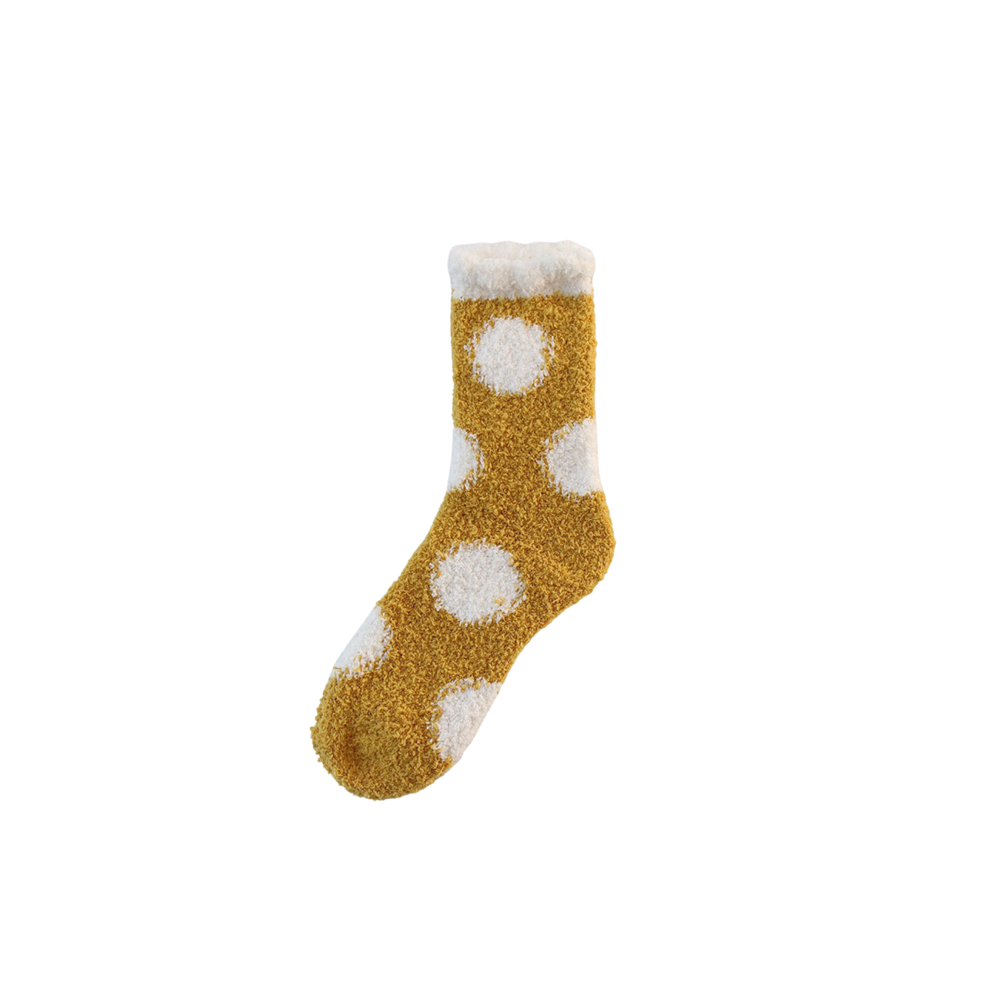 Fluffy Cosy Socks Spots Design One Size - Various Colours