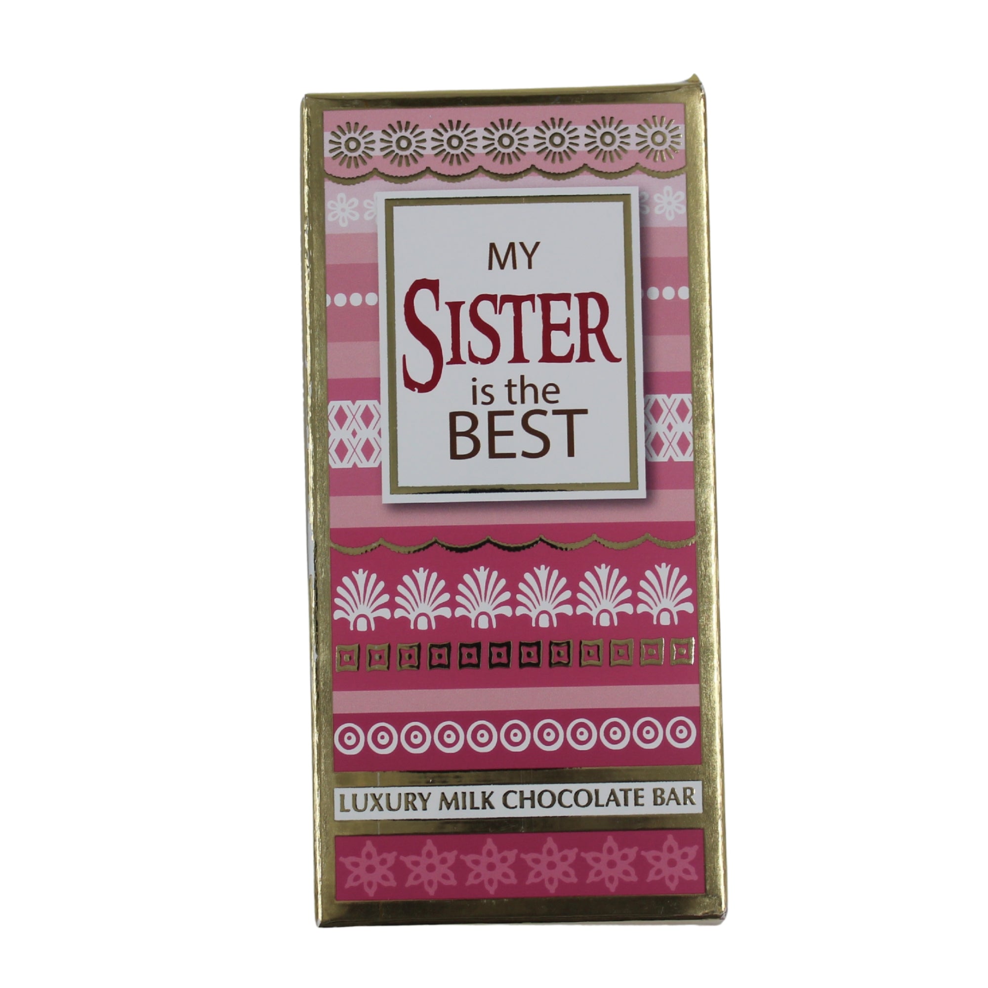Luxury Milk Chocolate Greetings Bar - Sister