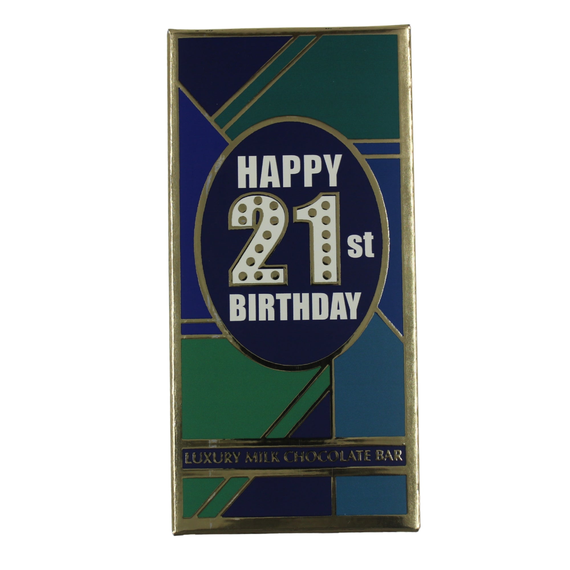 Luxury Milk Chocolate Greetings Bar - 21st birthday