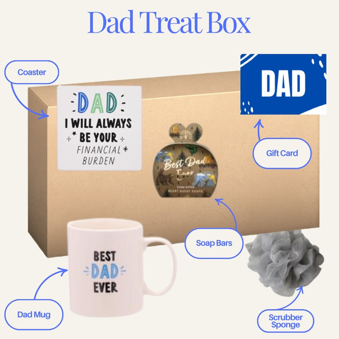 Dad Treat Gift Box - Mug & Scrub Set