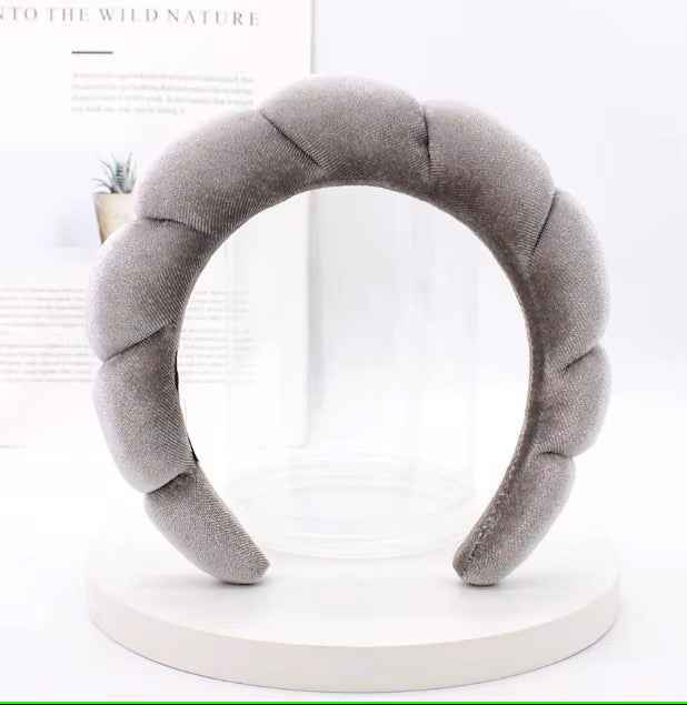 Krystina's Collection Fabric Cloud Spa Beauty Velvet Headband - Various Colours