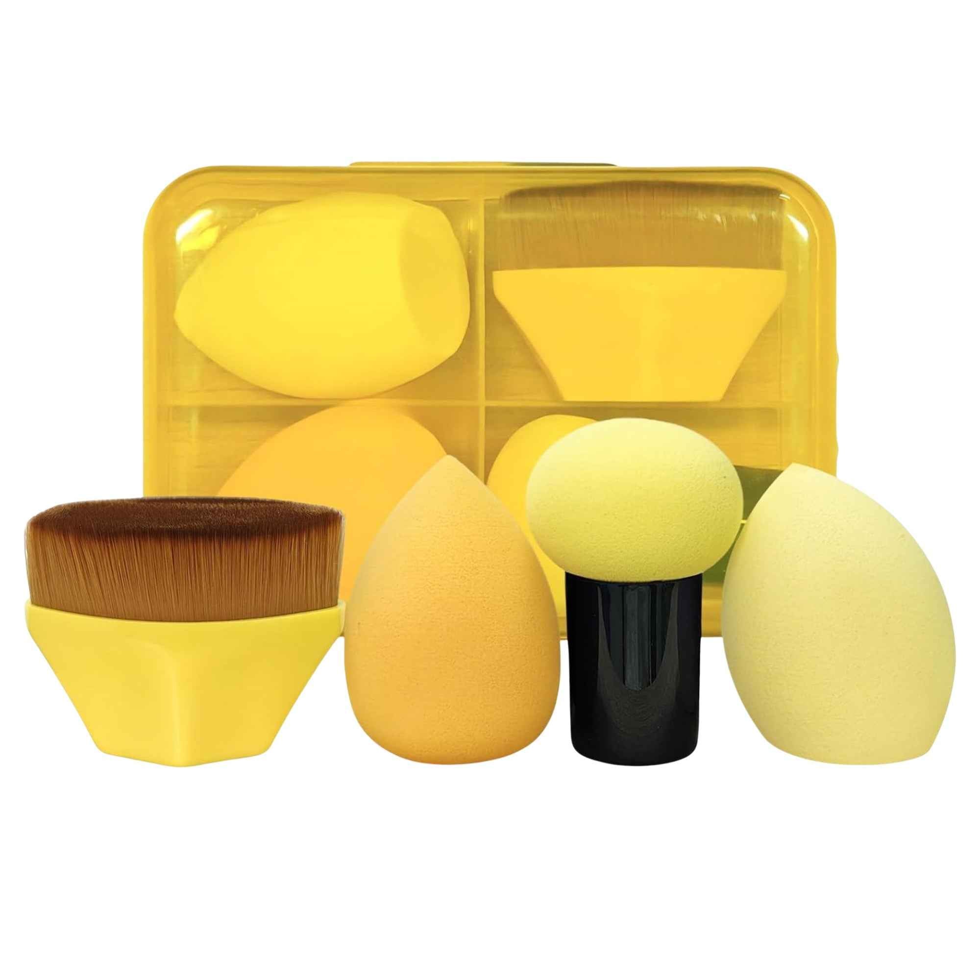 Krystina's Collection Foundation Brush & Makeup Sponge Set - Various Colours